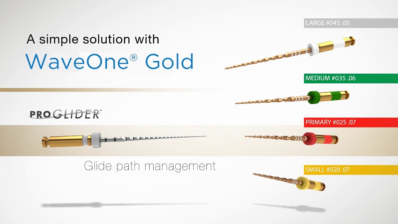 Waveone Gold Small, Primaly, Medium, Large File Dentsply 21mm, 25mm, 31mm 4files