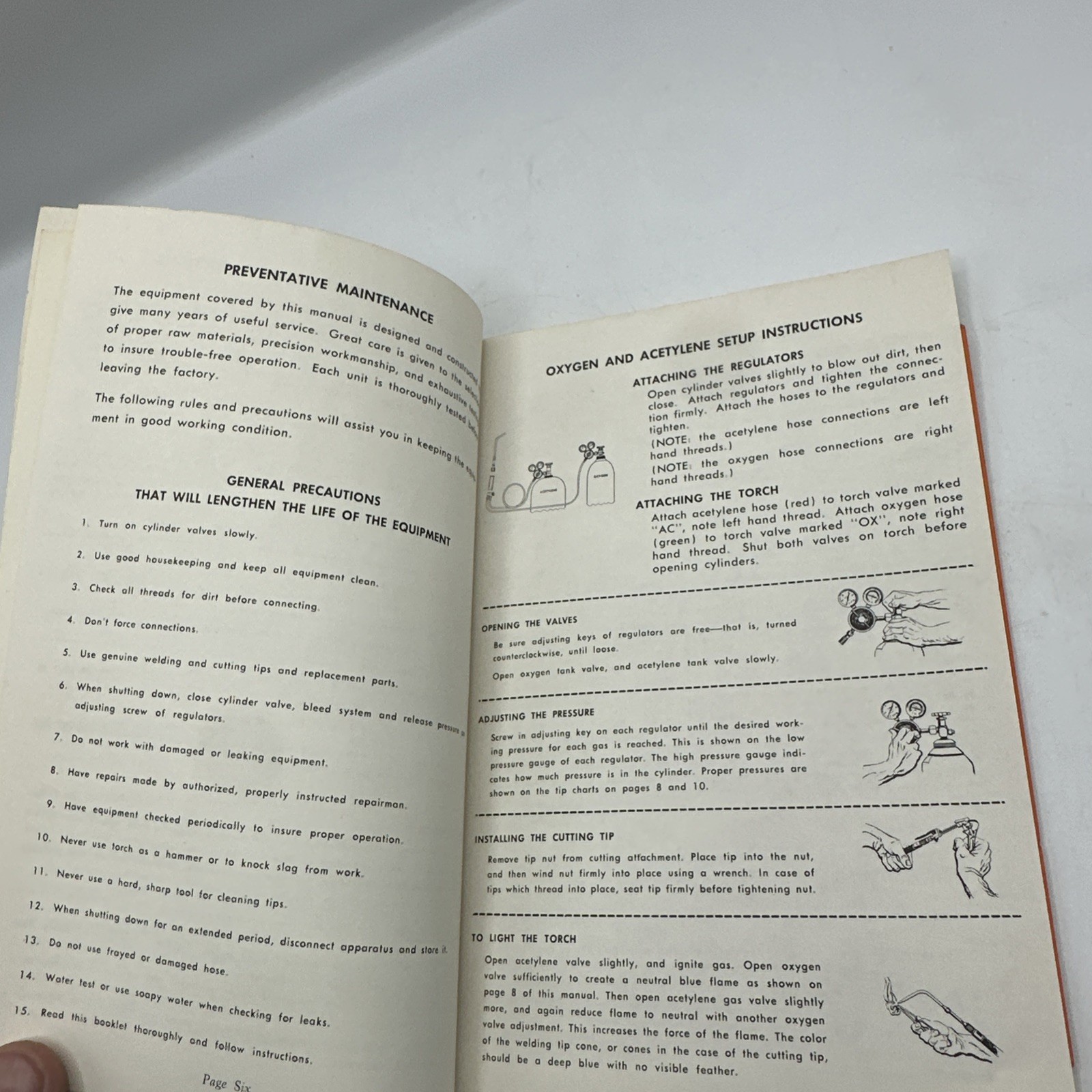 1967 HARRIS GAS WELDING AND FLAME CUTTING INSTRUCTION MANUAL Book B