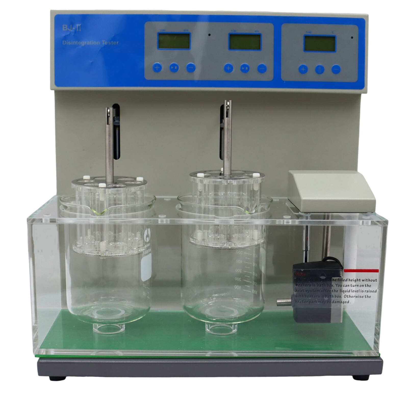 Double Cups Tablet Disintegration Tester Lab Disintegration Time Limit Tester