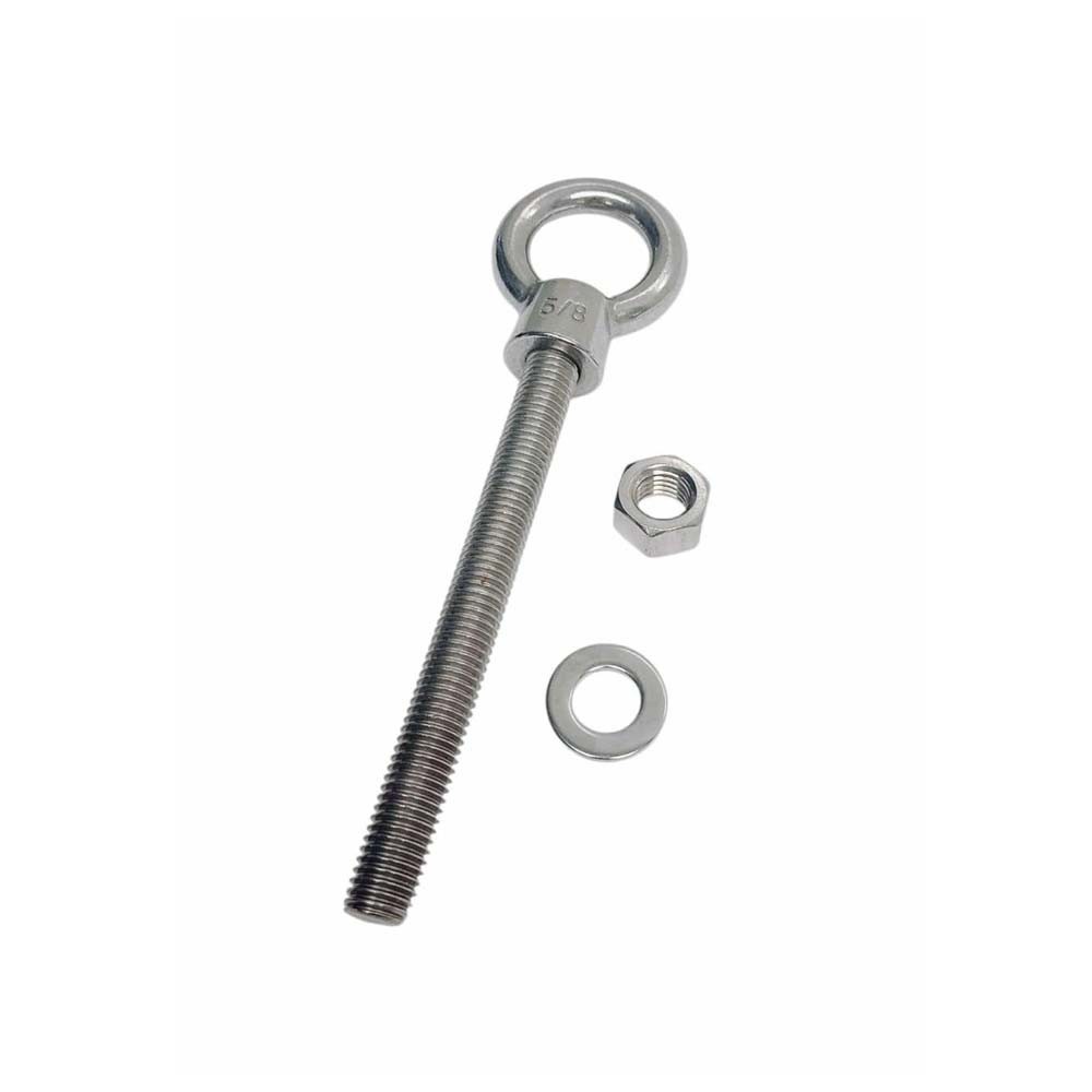 Marine Boat T316 Stainless Steel 5/8″ x 6″ Shoulder Eye Bolt 3,200 Lbs WLL