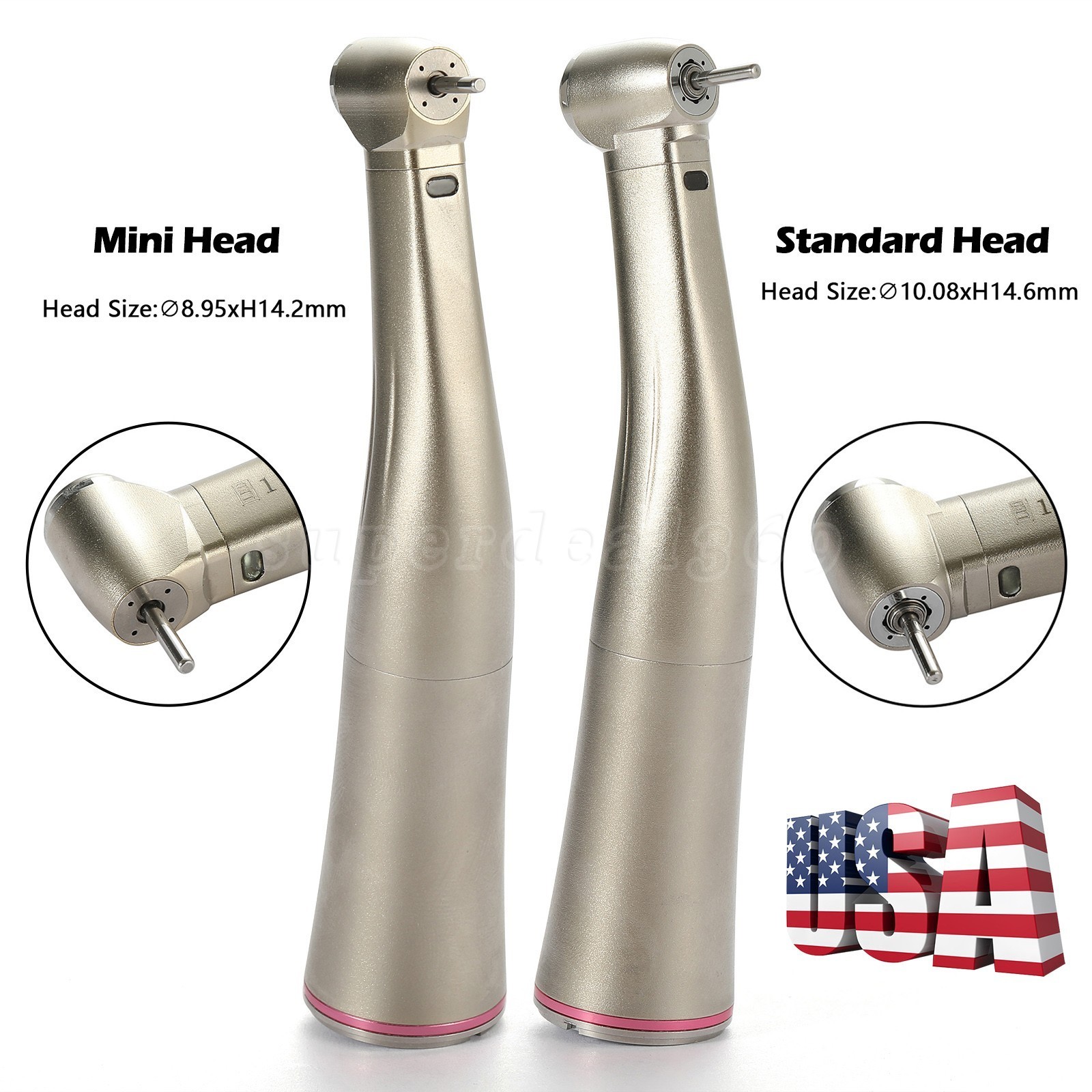 Dental 1:5 LED Contra Angle Low Speed Handpiece Increasing Inner Channel For NSK