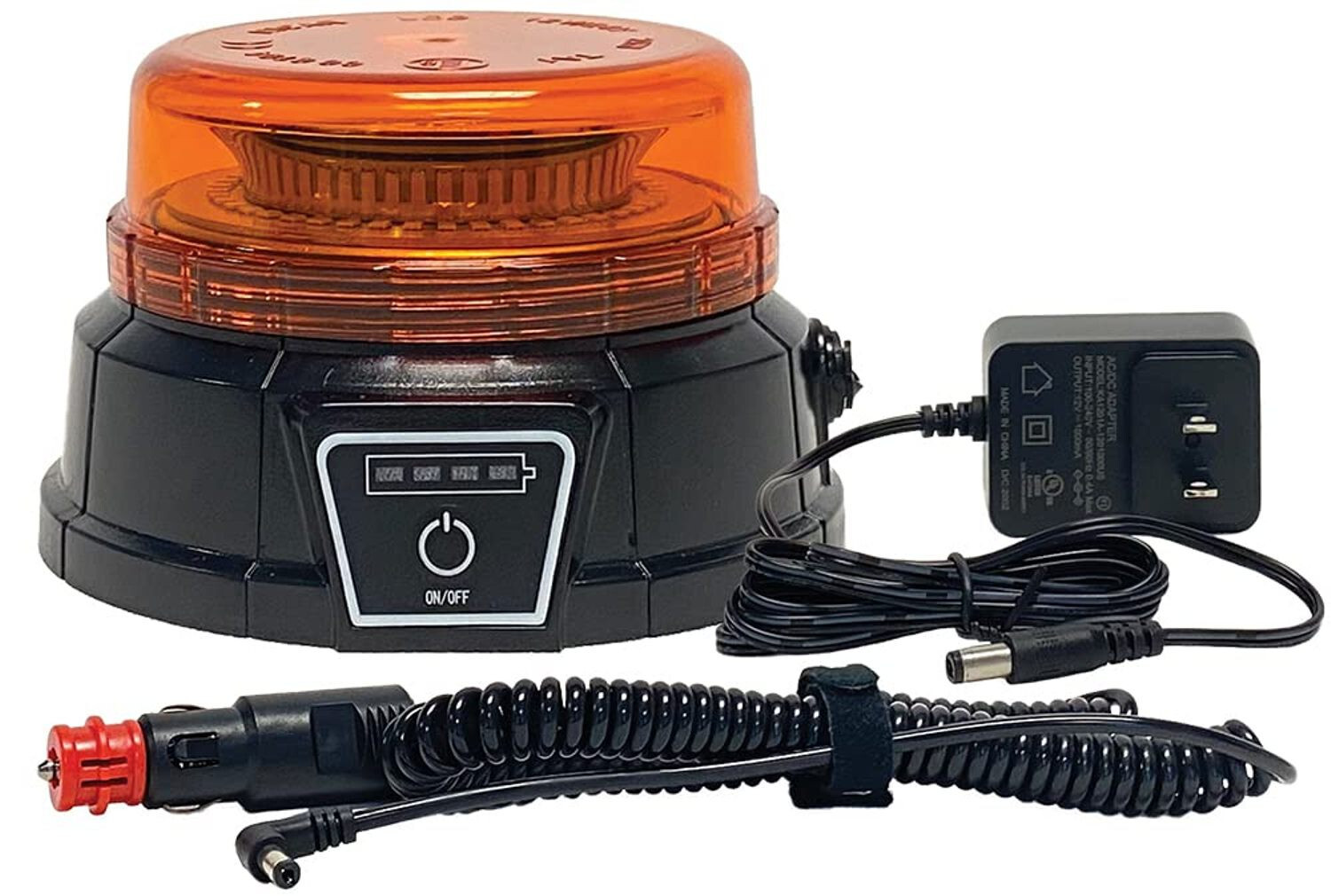 Aervoe 1174 Rechargeable Wireless LED Warning Strobe, Amber, 45-LED Light