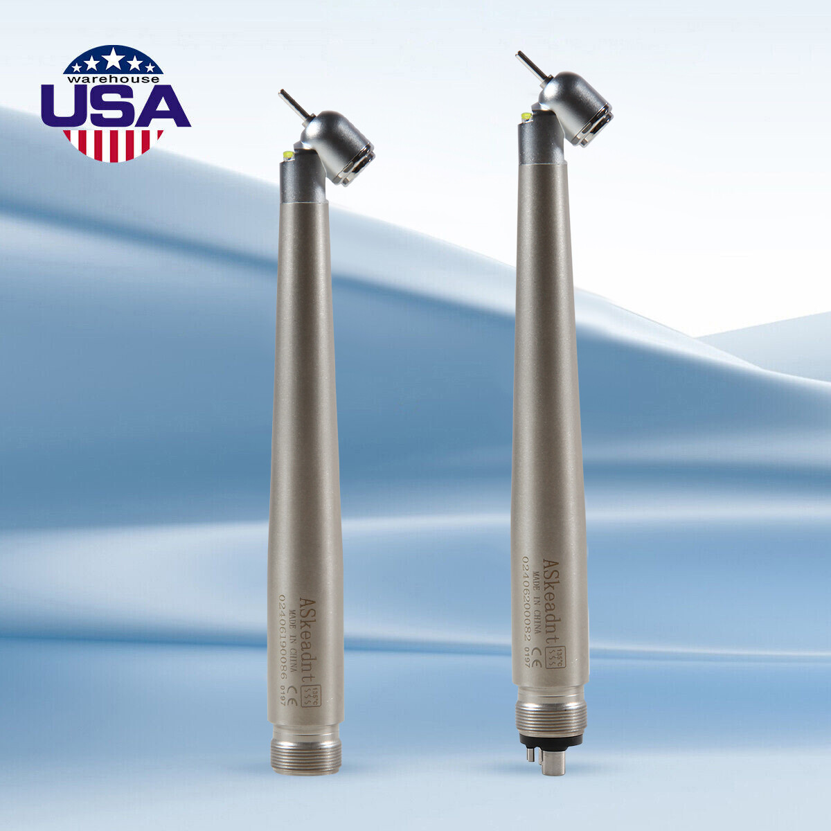 45° LED Light Dental PANA-MAX Push High Speed Handpiece Turbine 4/2H fo