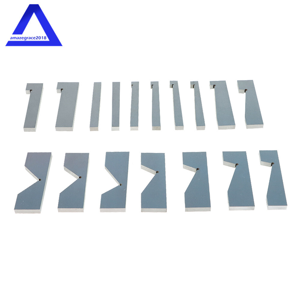 17 Pack 1/4 to 45 Degree Hardened Steel Angle Block Set Accuracy .0003″