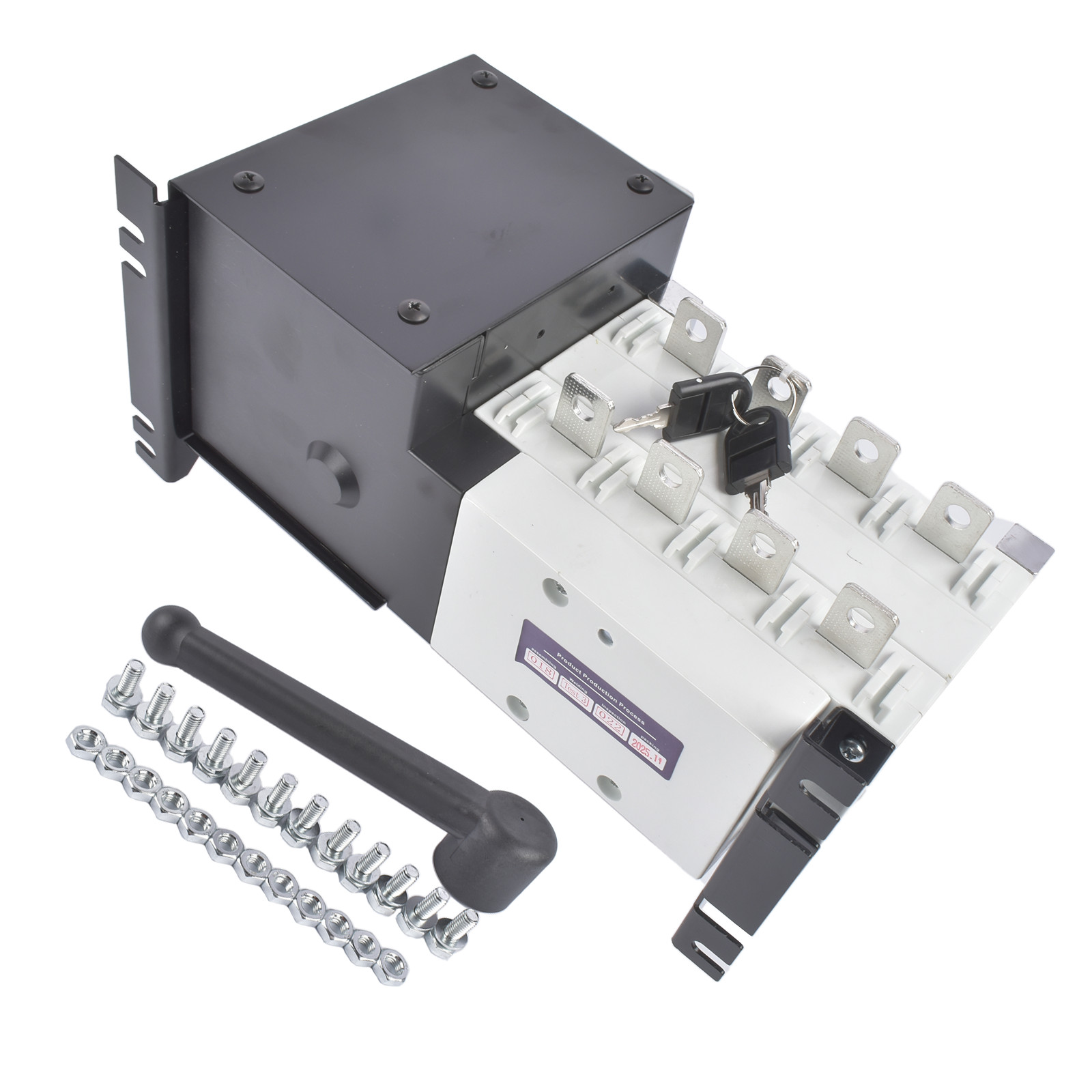 Industrial Automatic Transfer Switch 4P 160A 110V or 220V Plastic Copper Steel