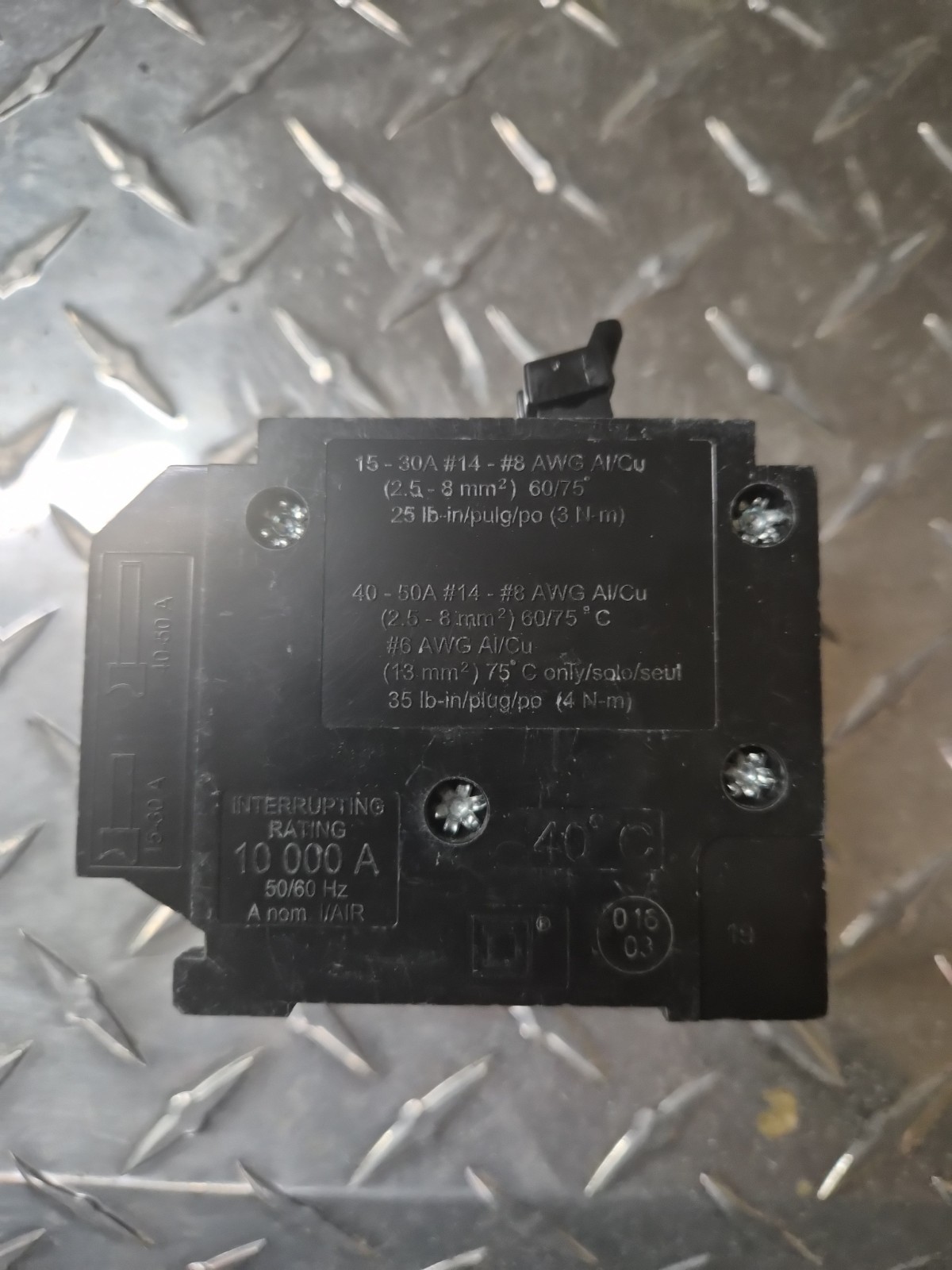 Square D by Schneider HOMT1515220CP 2-15-Amp 1-20-Amp Quad Circuit Breaker