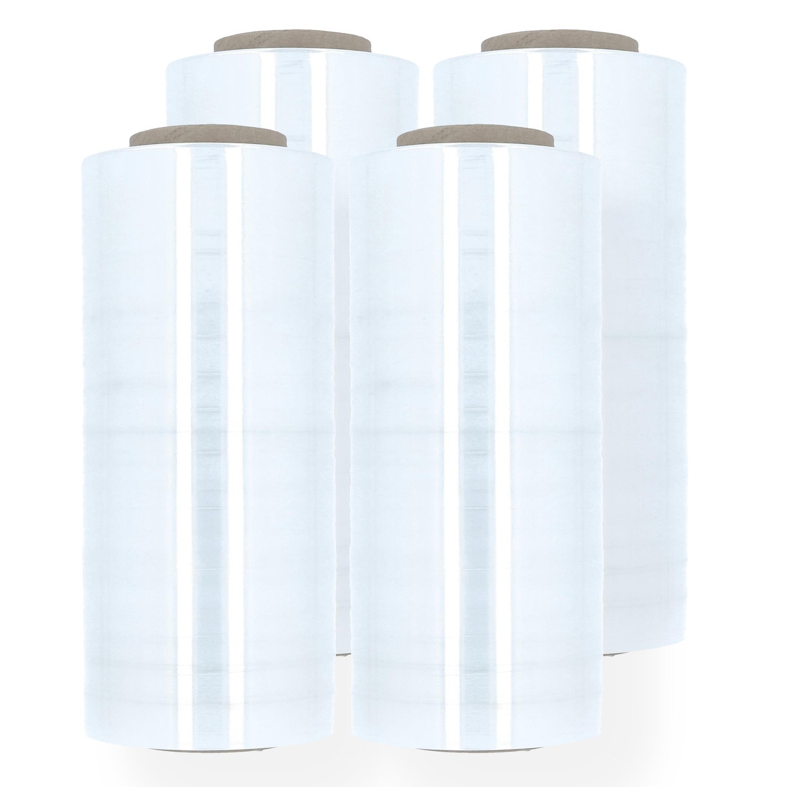 18″ x 1000′ 4 Rolls (120 Gauge) Blown Hand Stretch Film Shrink Wrap – Clear