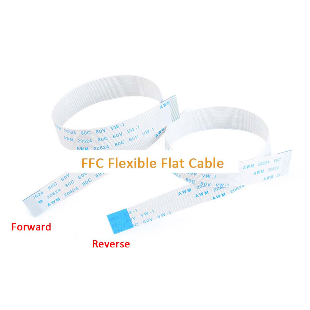 6Pin FFC/FPC Flexible Flat Cable Ribbon 0.5/1.0mm Pitch AWM 20624 Length 6-40cm