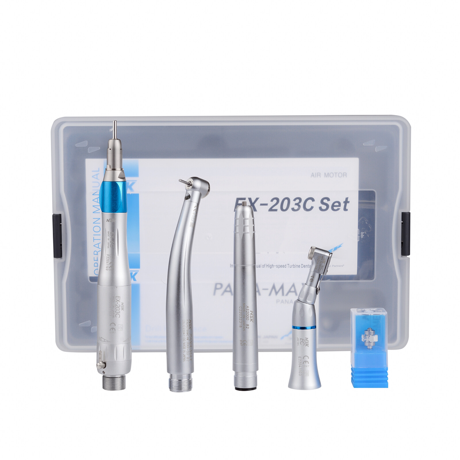 Dental LED PANA MAX High Speed Handpiece+Air Scaler+Low Speed EX203C 2H