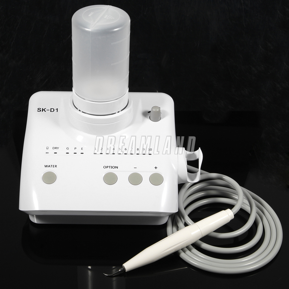 Dental Ultrasonic Piezo Scaler +Handpiece 2 Bottles 5 Tips Fit DTE SATELEC SK-D1
