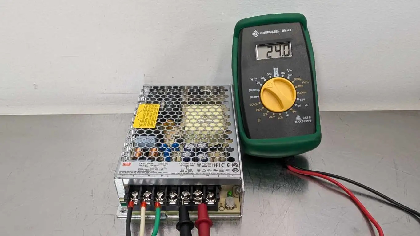 Mean Well LRS-150-24 Power Supply 100-120VAC 200-240VAC 3/1A to 24VDC 6.5A