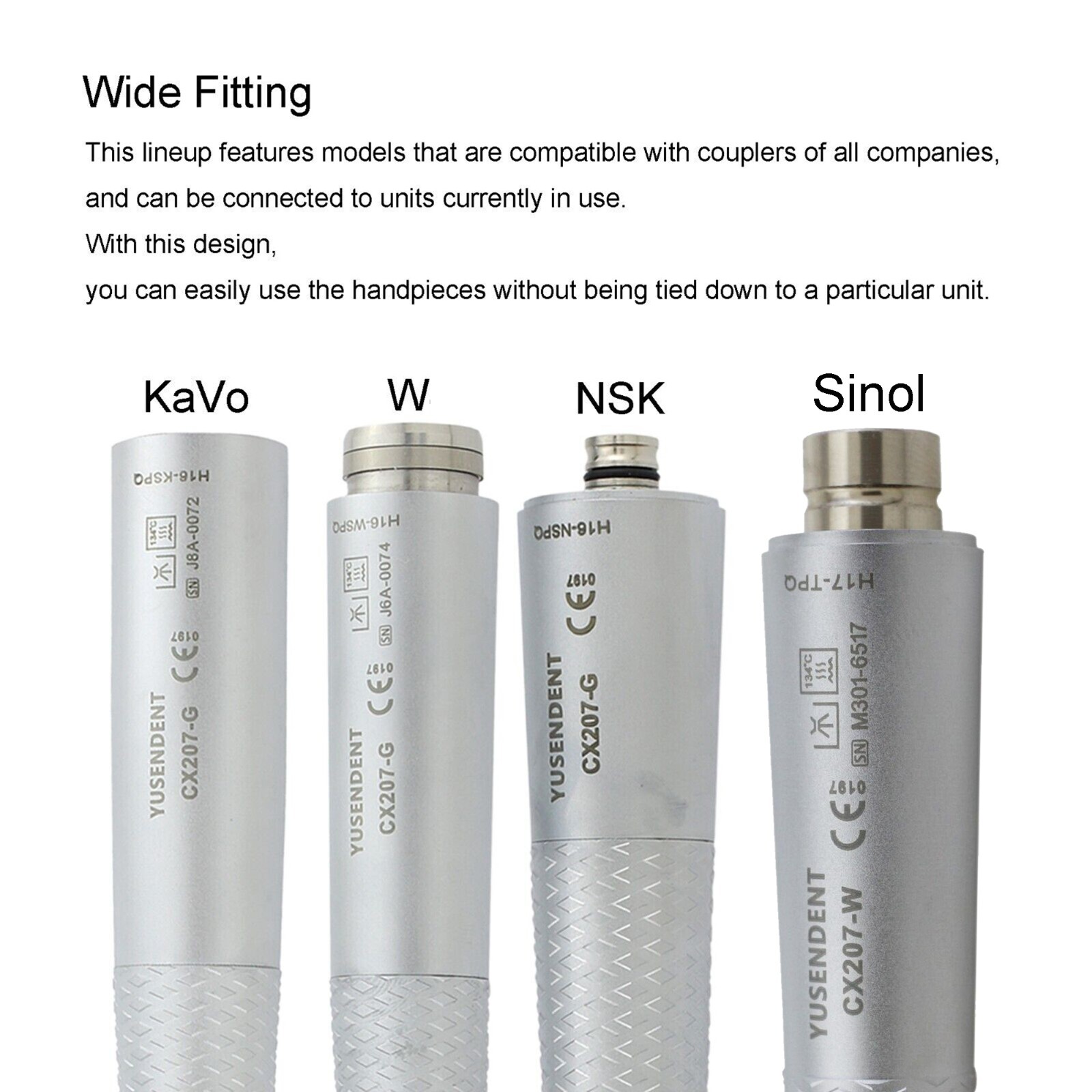 COXO Dental Fiber Optic Handpiece High Speed Turbine For Kavo NSK Sirona Coupler