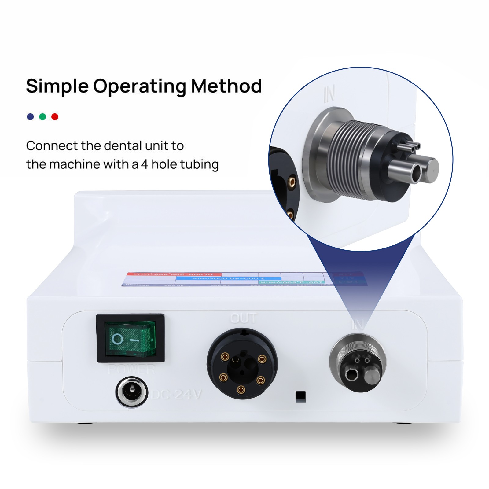 SANDENT Dental Brushless Electric LED Micro Motor Internal Spray E-type 3.4Ncm