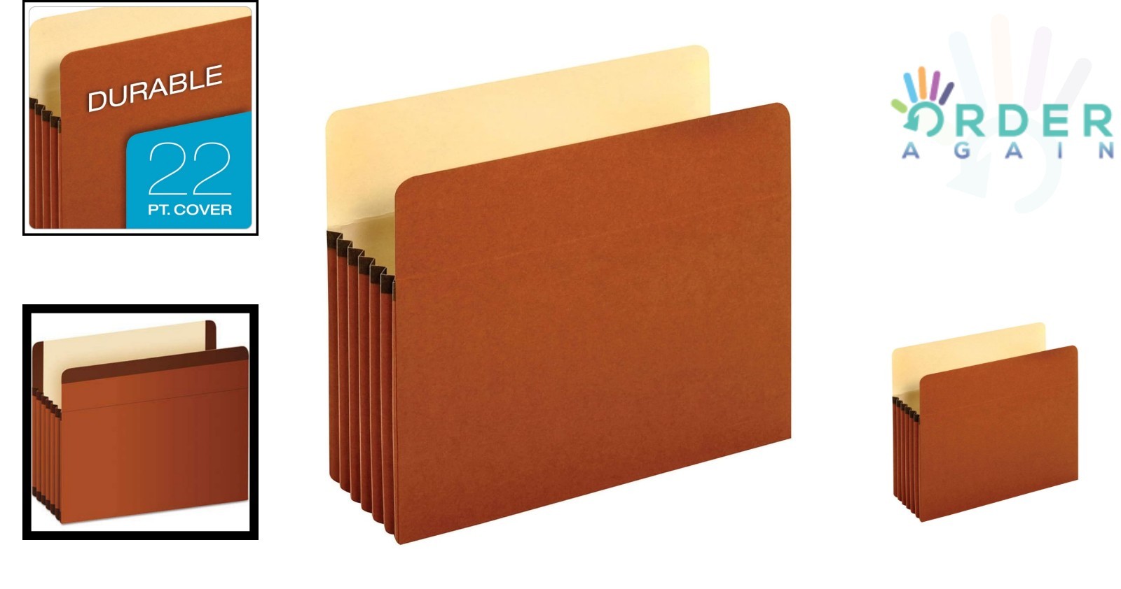 Expanding File Pockets 5.25in Capacity Redrope Reinforced Tyvek for Office Use