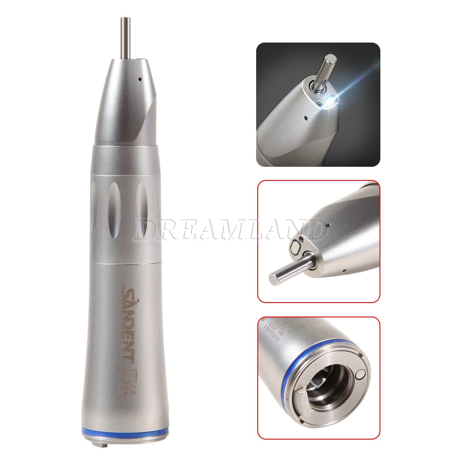 Dental 1:5 1:1 4:1 contra-angle handpiece light LED fiber optic Inner water