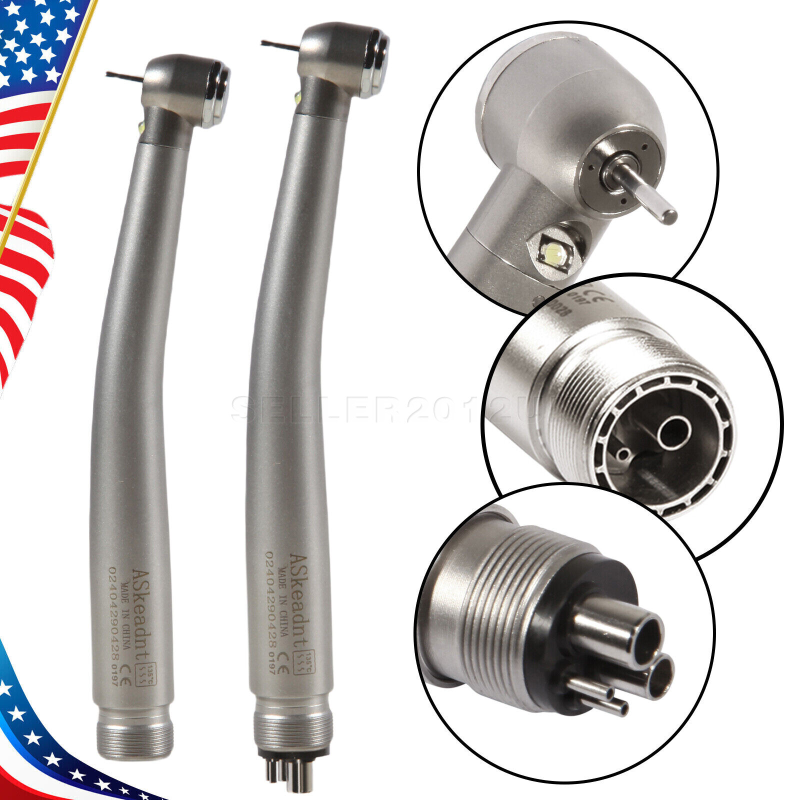 Turbina LED 2/4 orificios con pieza mano de alta velocidad dental NSK Style