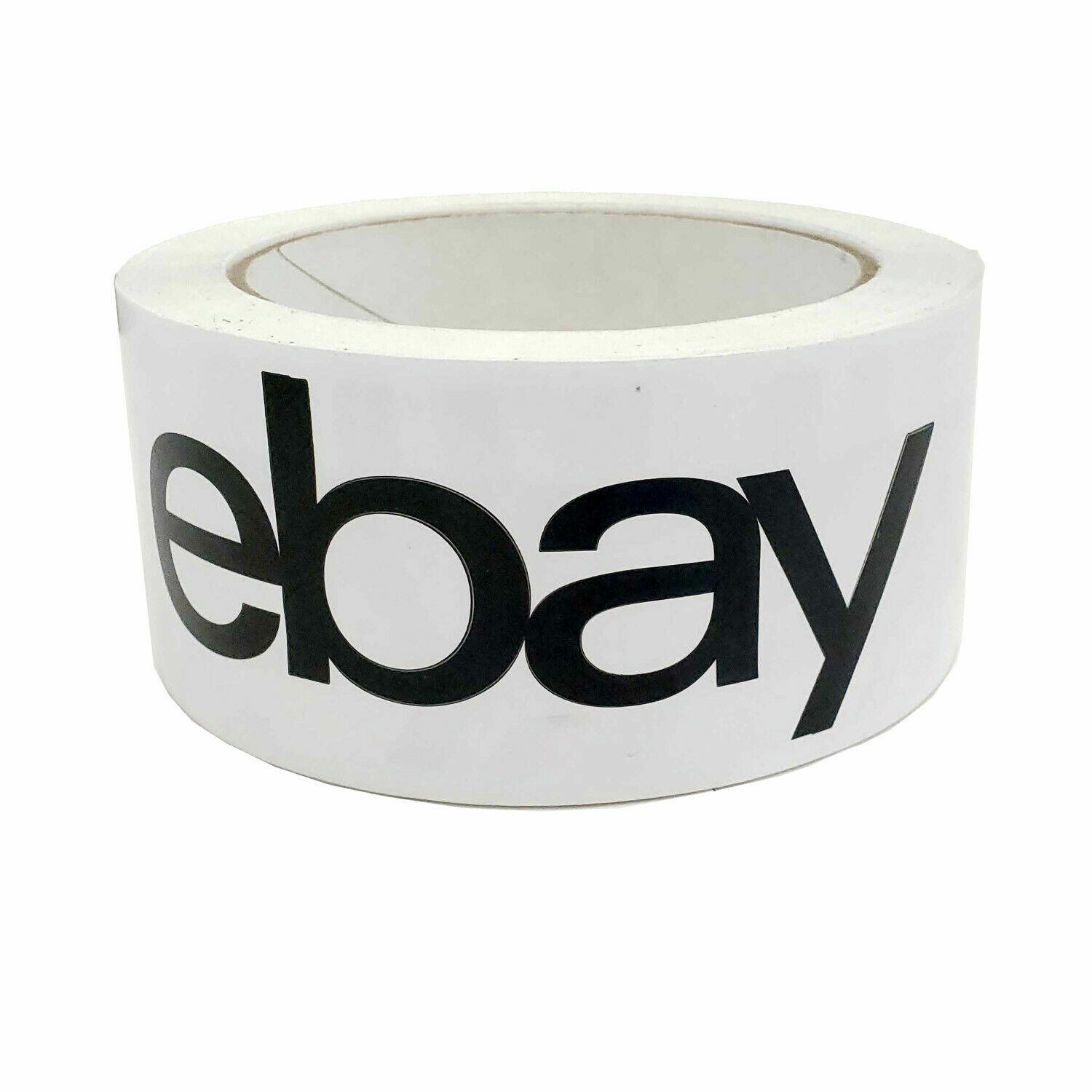 3 NEW Rolls 2″ x 75 yards Black / White LOGO eBay Branded Packing Tape