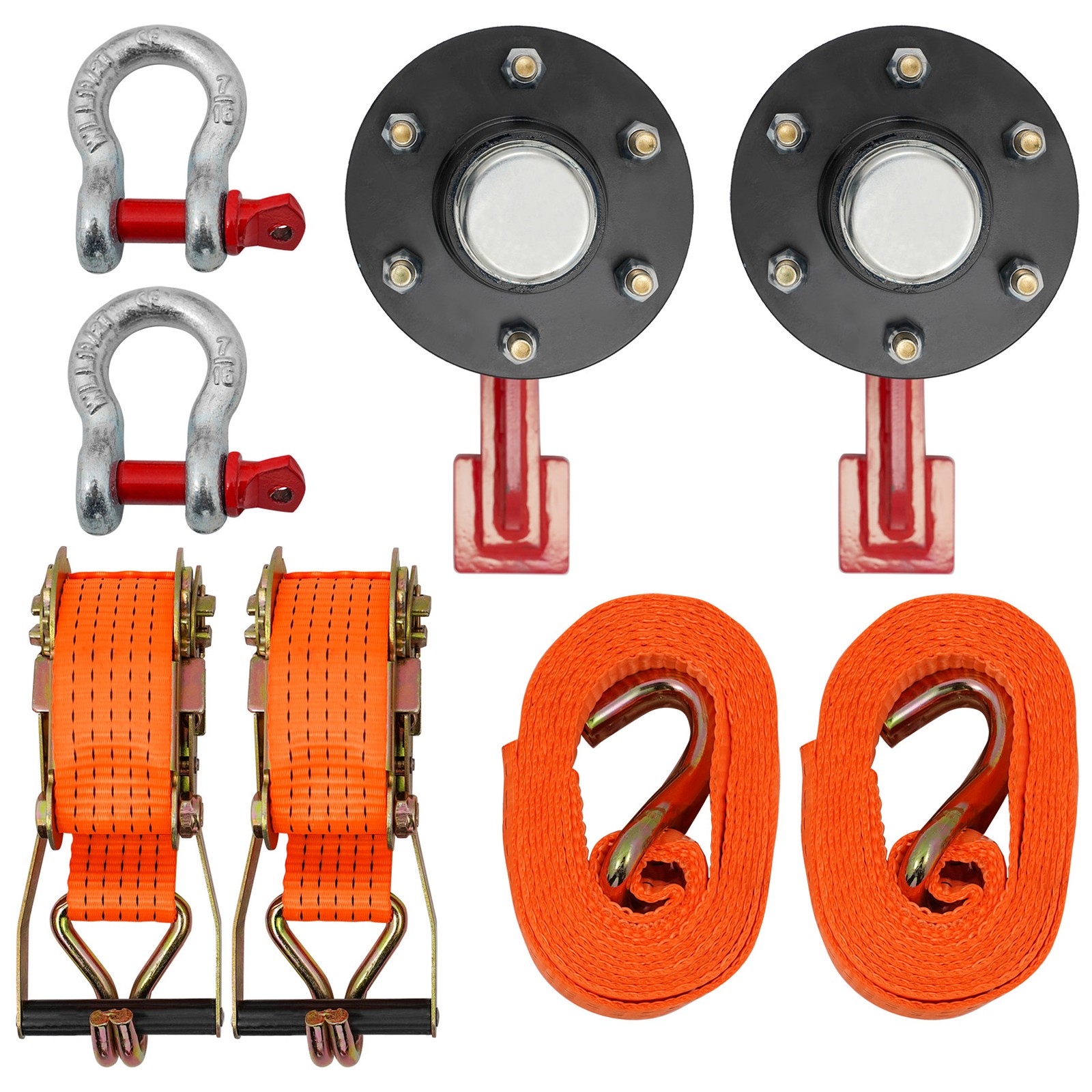 2 Pack Shipping Container Wheel 6×5.5 Lug Kit Heavy Duty Shipping Container Axle