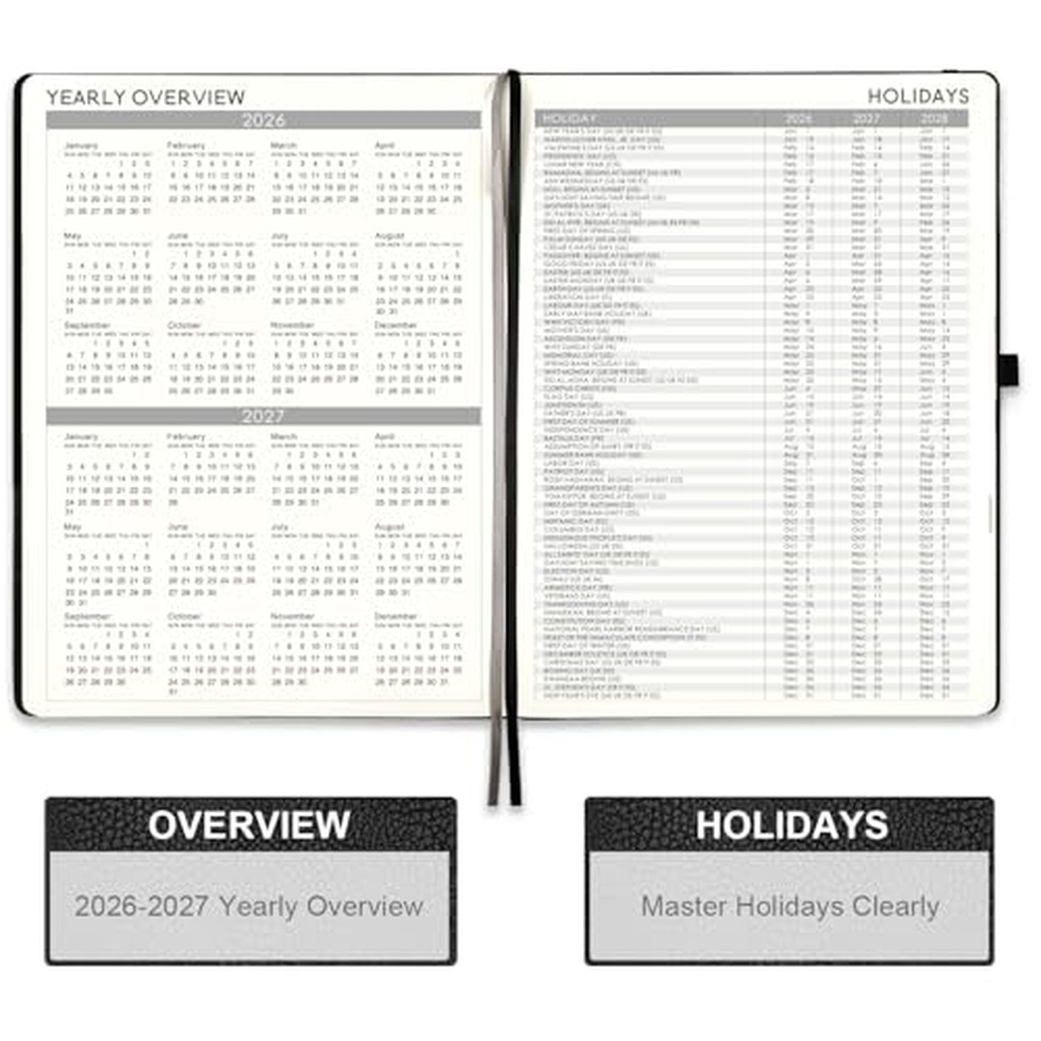 2026-2027 Planner – Weekly & Monthly Planner 2026-2027 with Pen Loop, to Achi…