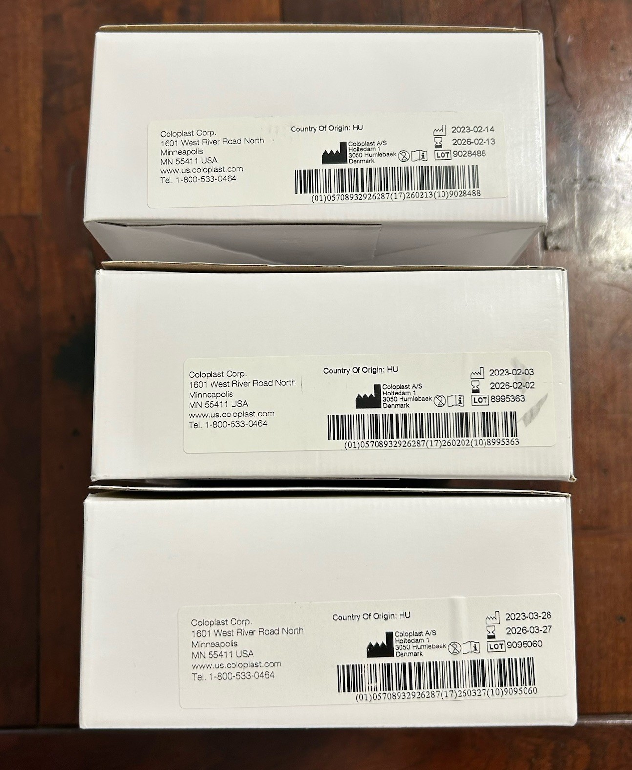 Lot of 3 Boxes (10) Coloplast 12283 Pouches 2-3/4” Expires 2026