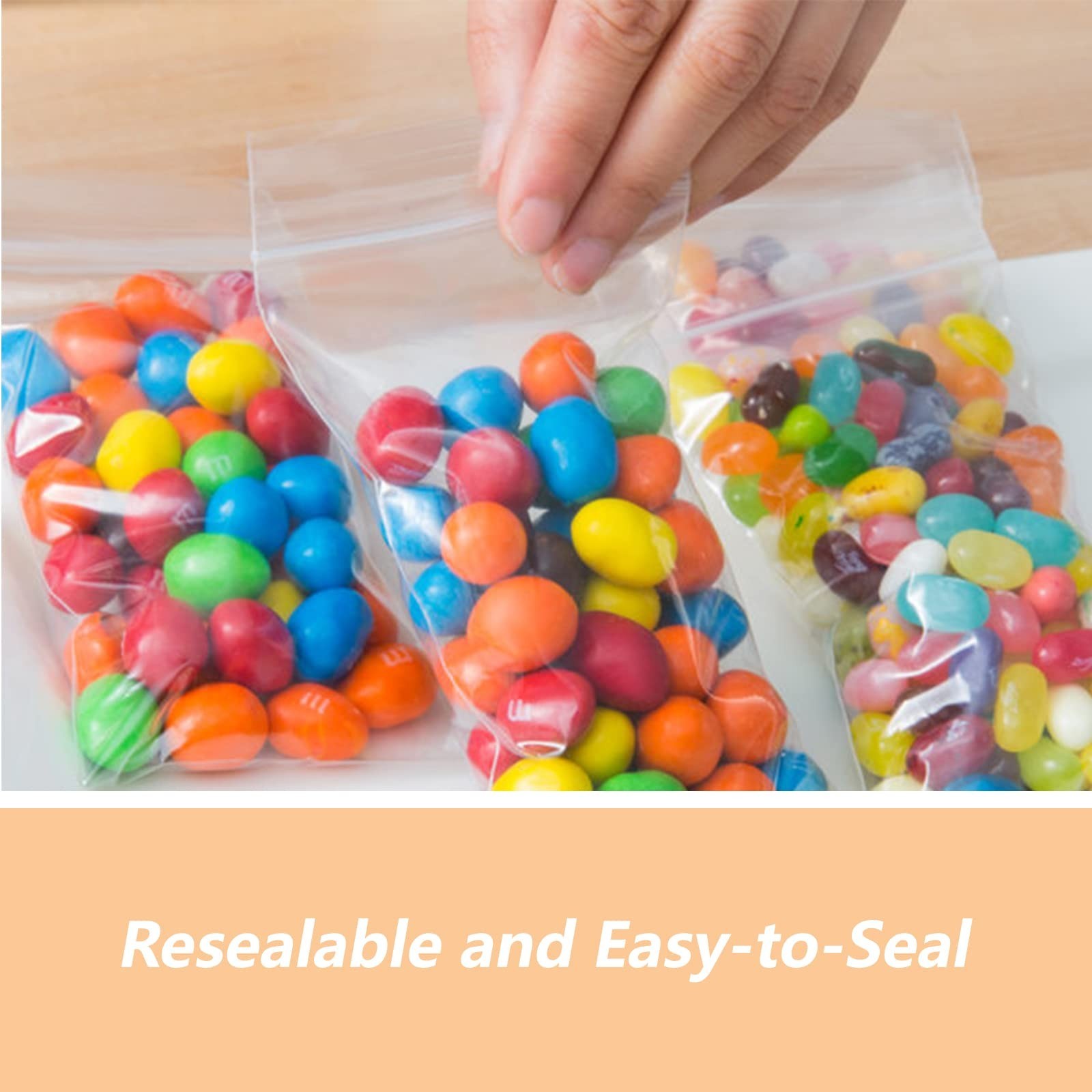 WEPOLY – 6″ x 9″(1000 Count) Clear Plastic Reclosable Zip Bags – 2 Mil Zipper…