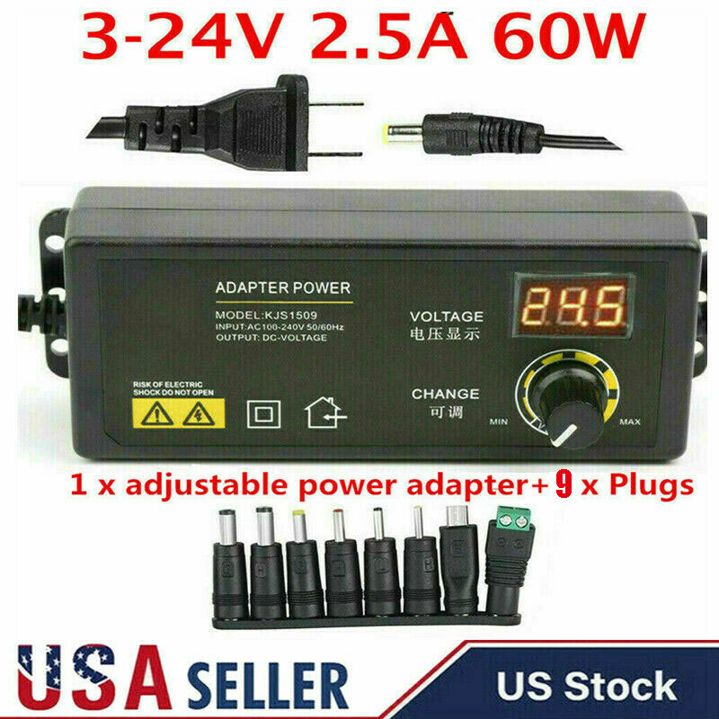 Adjustable power supplies Voltage 3 to 24V AC/DC Switch Power Supply LED Display