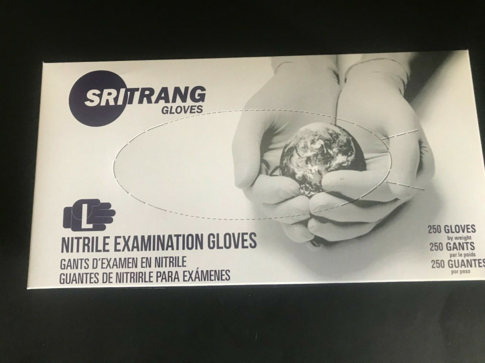 2500 Gloves Case – Blue Nitrile Exam Gloves Size Large Powder Free 3 Mil