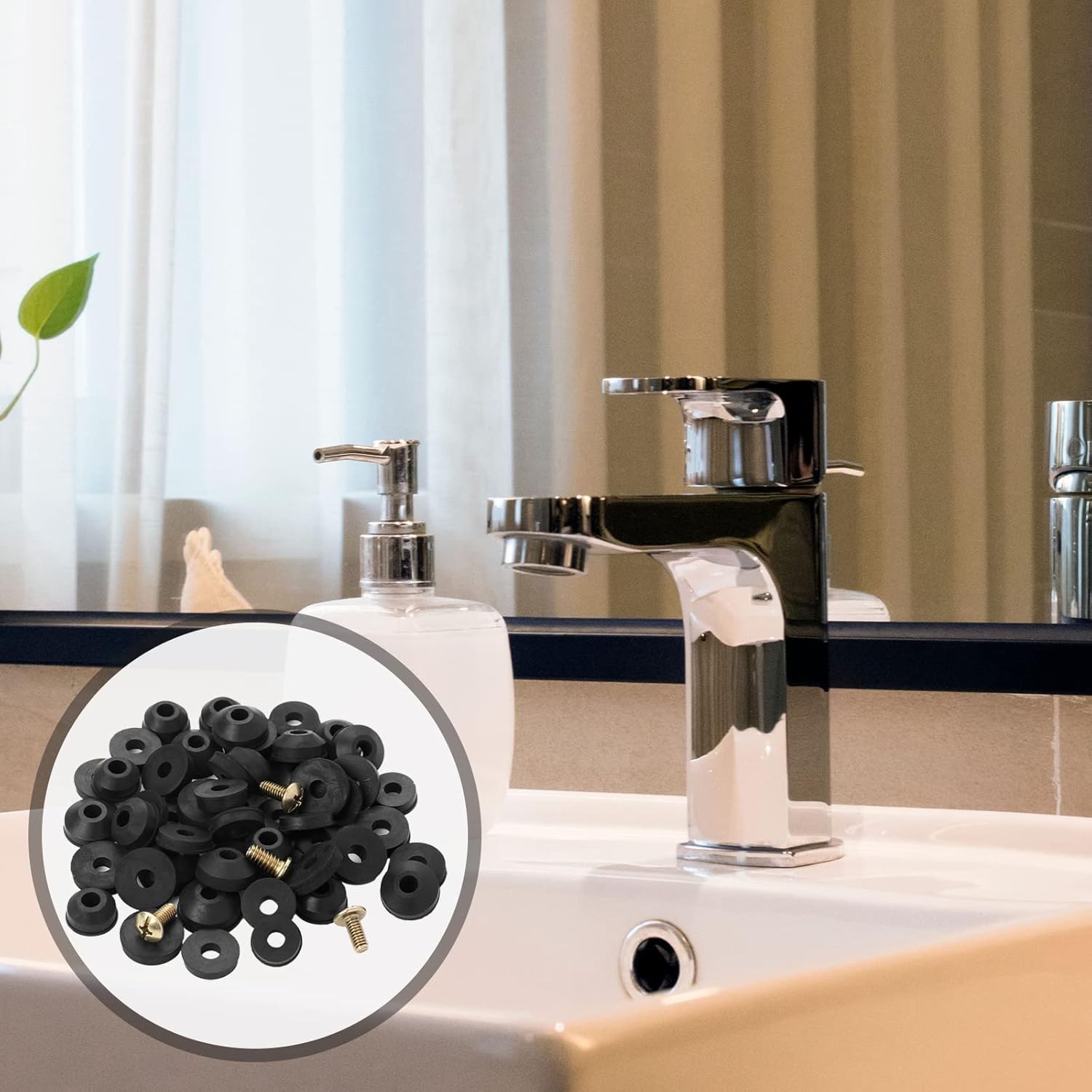 High-Quality 58-Piece Faucet Washer Set – Easy Identification & Compatibility