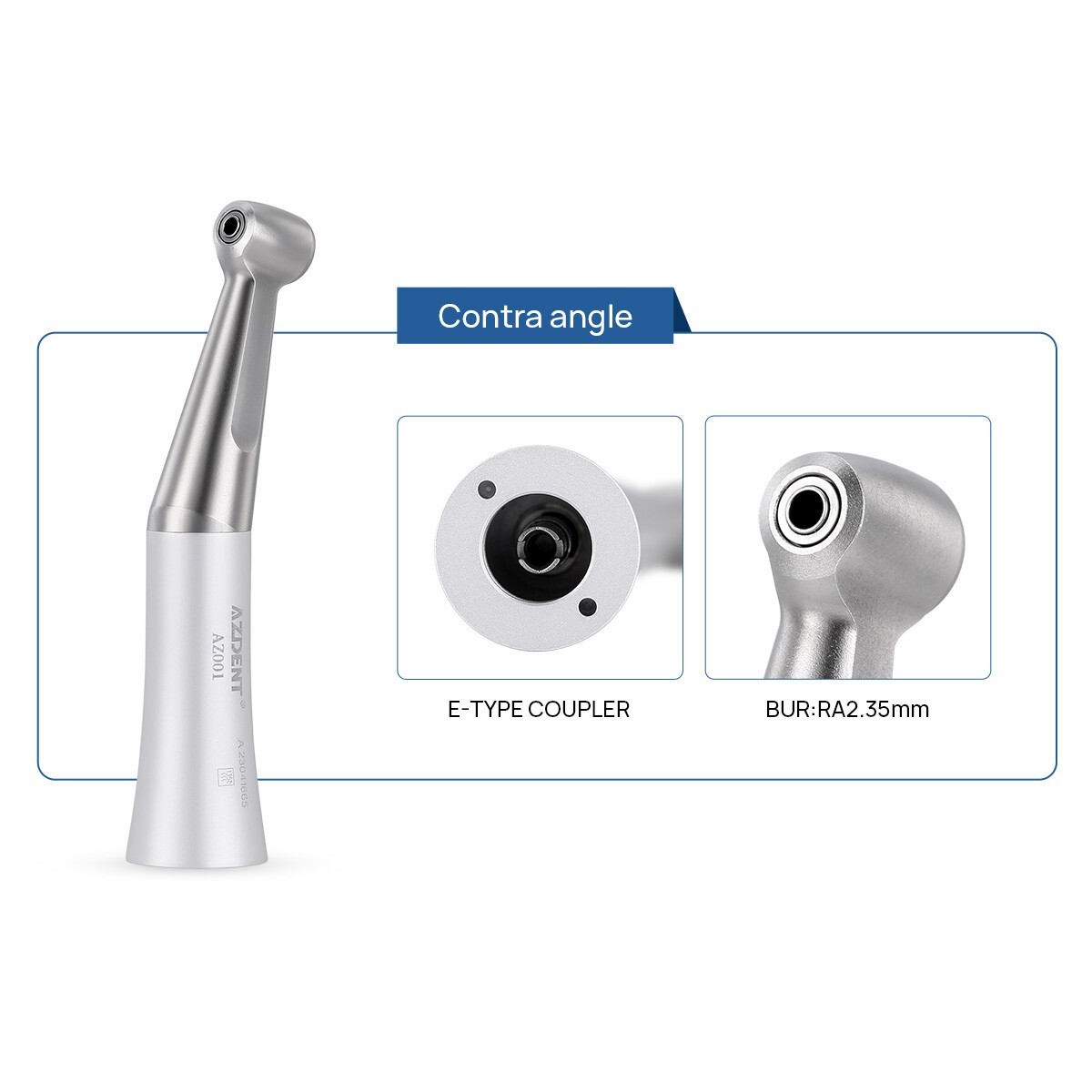 AZDENT Dental Ring LED E-generator High Speed&Low Speed Handpiece Kit 2 Hole USA