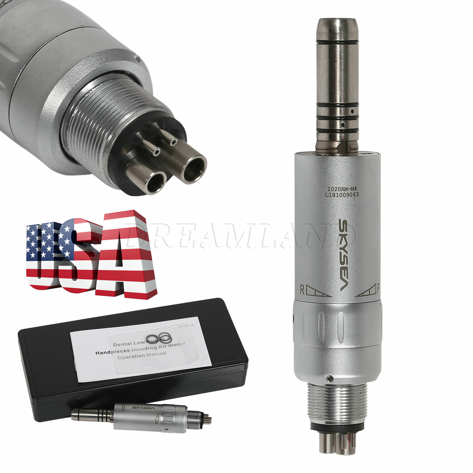 Dental Inner Channel Air Motor Midwest 4 Hole Low Speed Handpiece