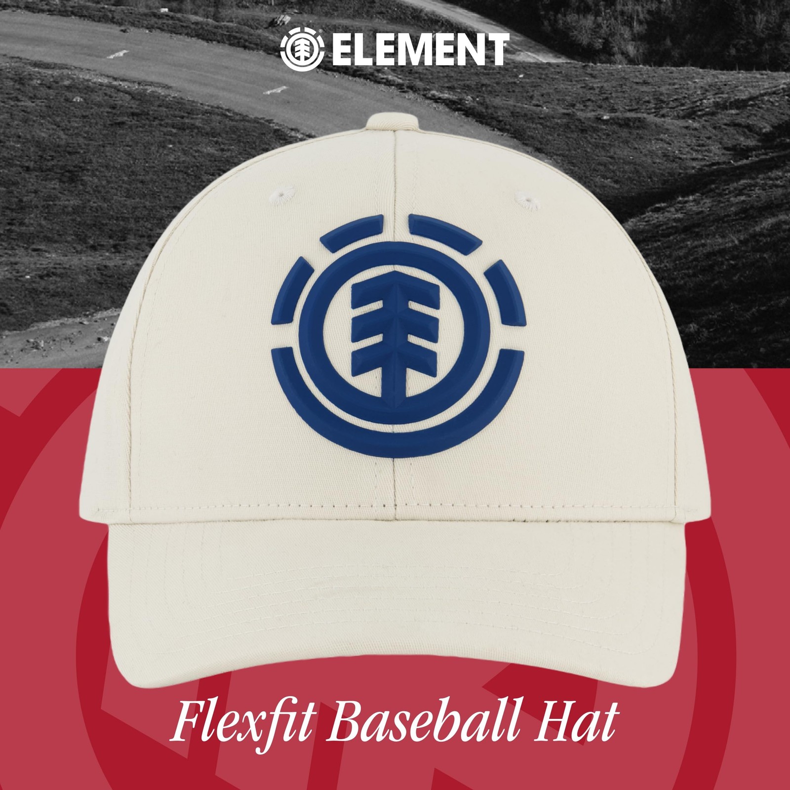 Element Unisex Adult Element Baseball Hat, Adult Flex Fit Active Sport Cap wi…