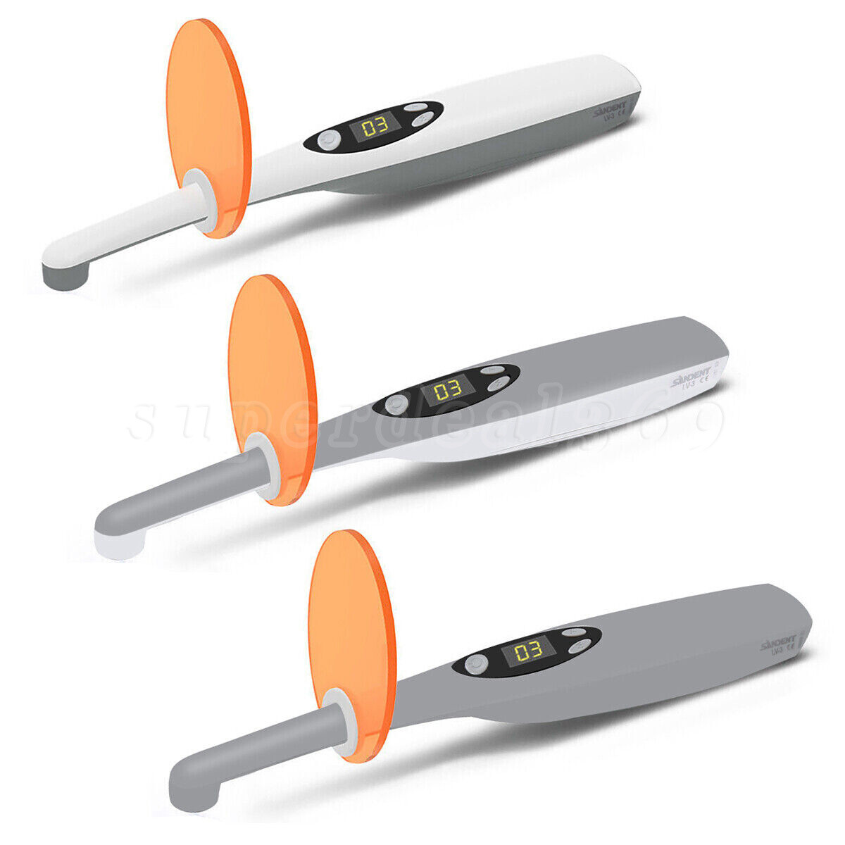 Dental Cordless Curing Light 3 Second LED Light Cure Lamp 3 Modes LV-3