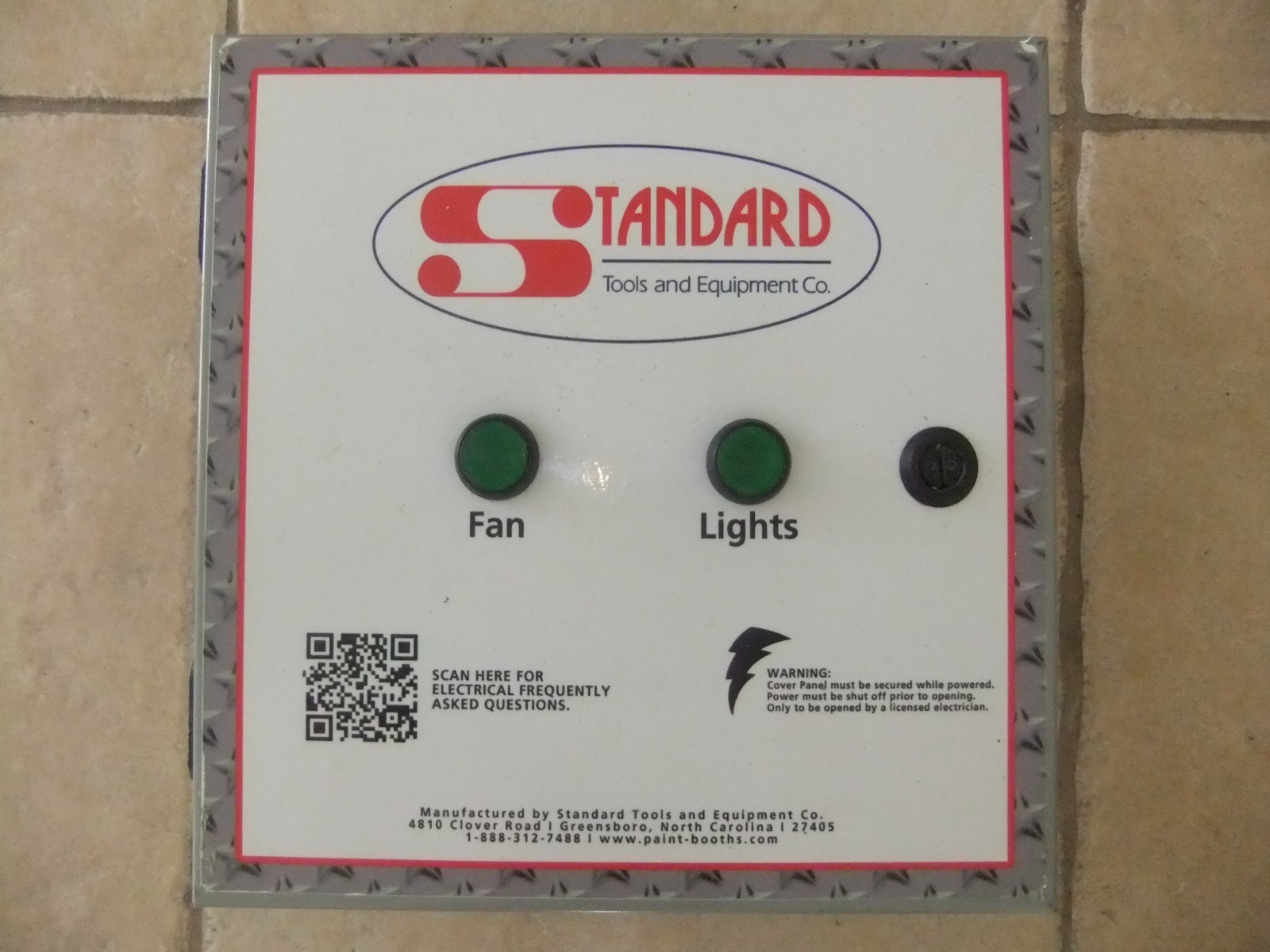 Paint Spray Booth Control Panel for Fan + Motor 3HP 230V Single Phase