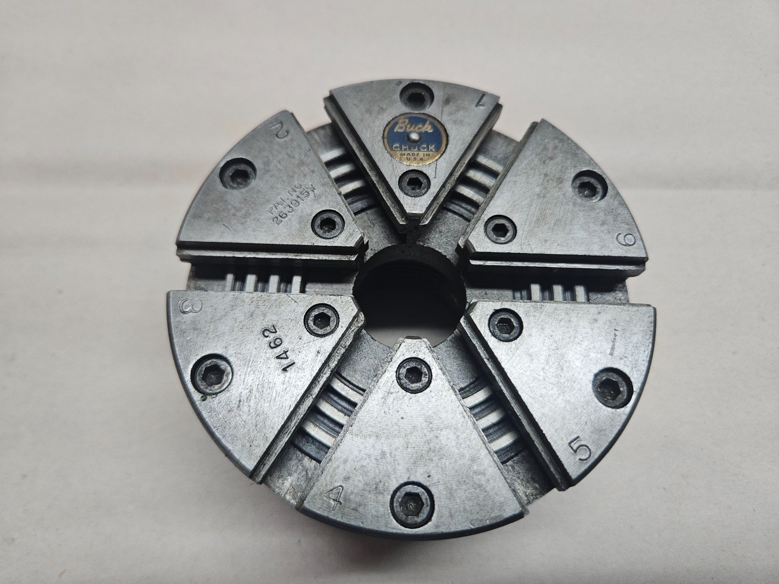 Buck Chuck 1462 6 Jaw Adjust-Tru Self Centering Manual Lathe Chuck 4″ OD
