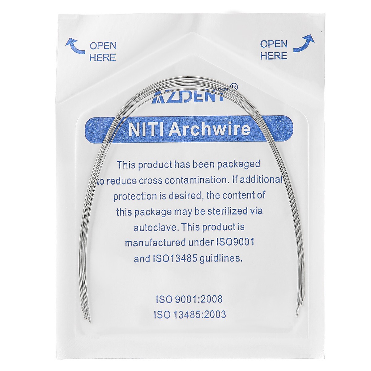 AZDENT Dental Orthodontic Niti Round Arch Wires Super Elastic Expanded 012-020