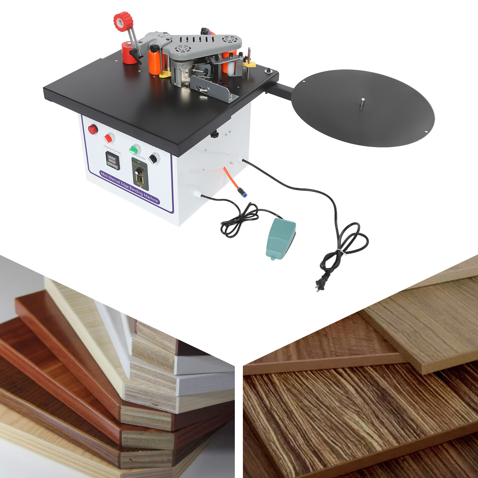 1200W Self Cutting Edge Banding Machine Double Gluing Edge Banding Machine SALE