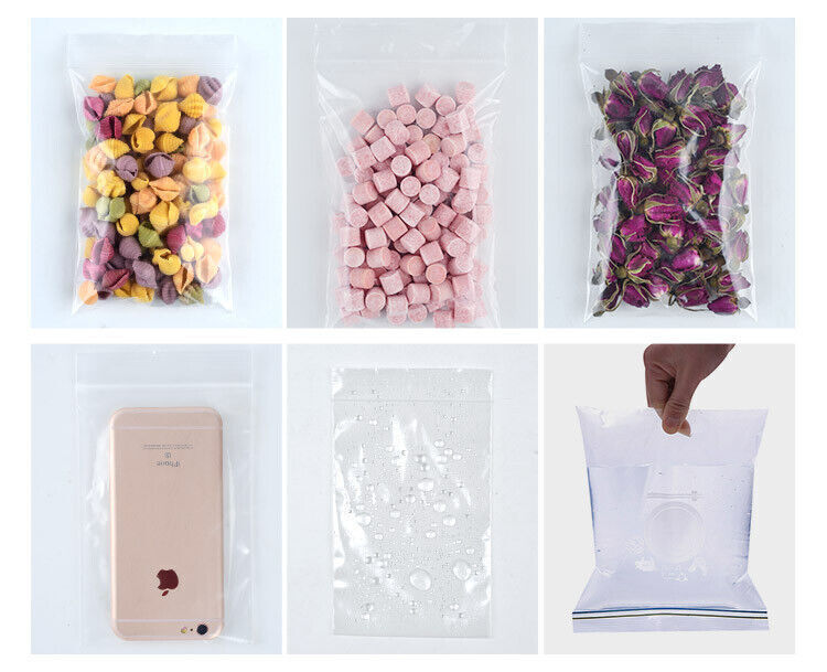 HEAVY DUTY 4 Mil Clear Zip Seal Bags Reclosable Lock Plastic Jewelry 4Mil Bag