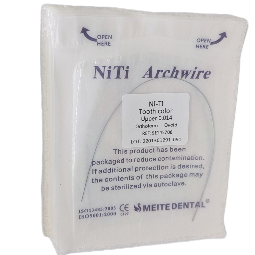 20Pk Dental OrthodonticWhite Color Coated Niti Rectangular/Round Arch Wire Ovoid