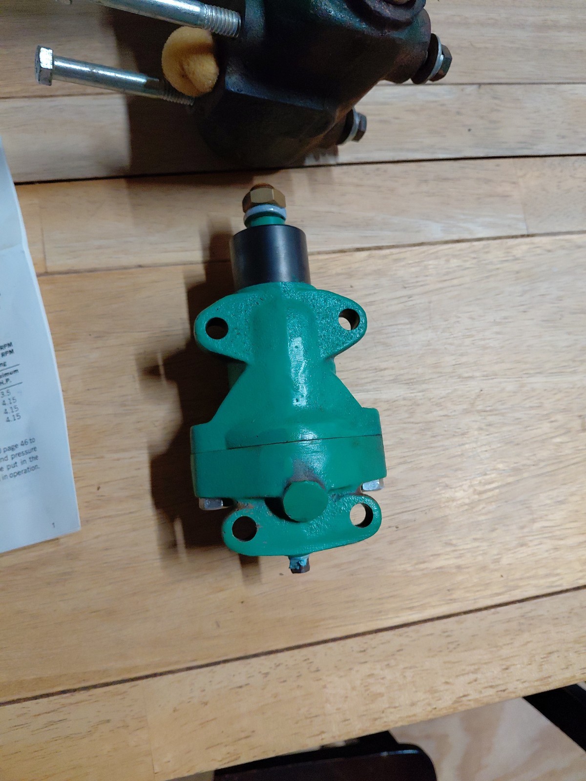 Du-All Spray Pump, 2GPM Single Cylinder Double Acting 340RPM Cast Iron Used