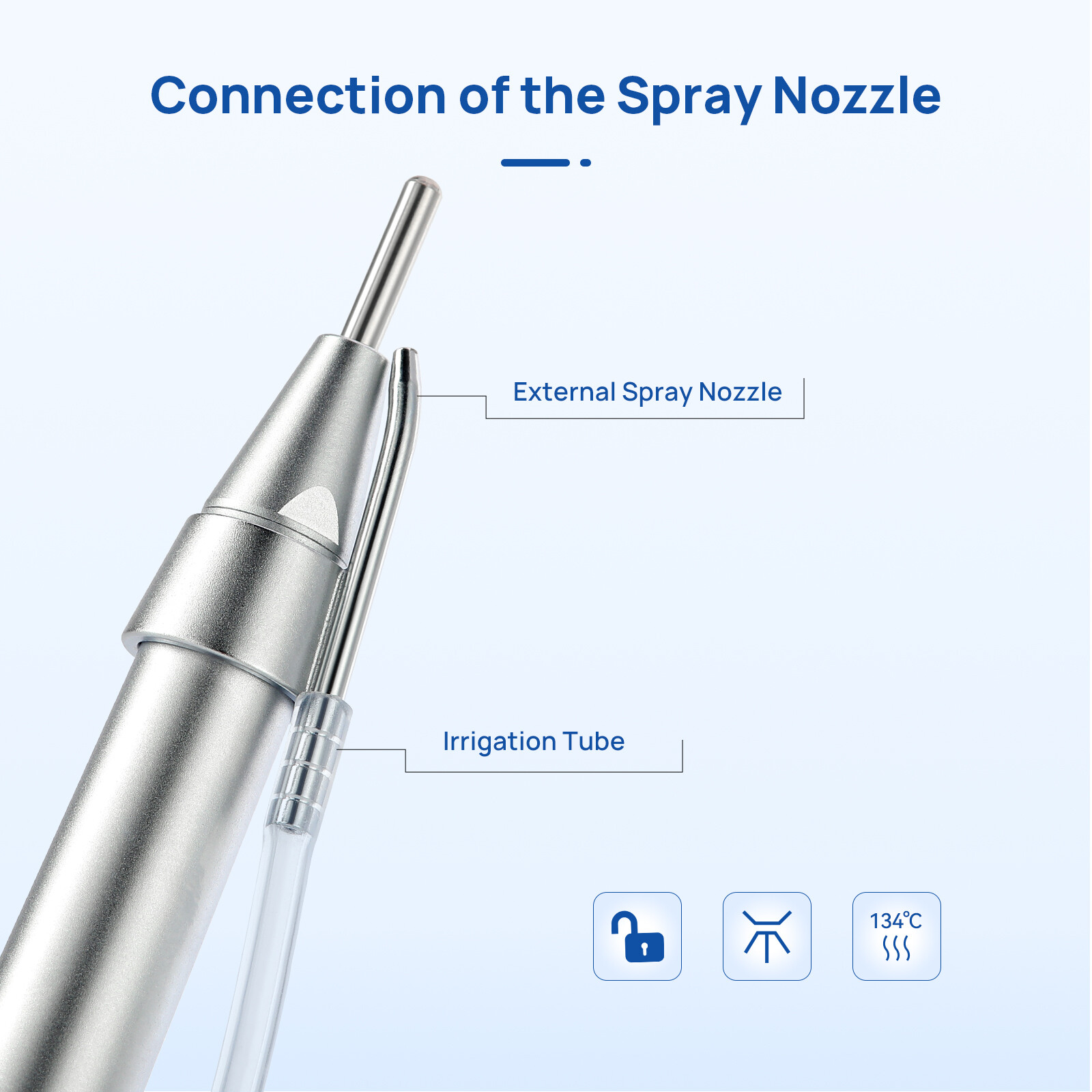 COXO CX235-2S Dental 20° Straight Low-speed Handpiece 1:1 External