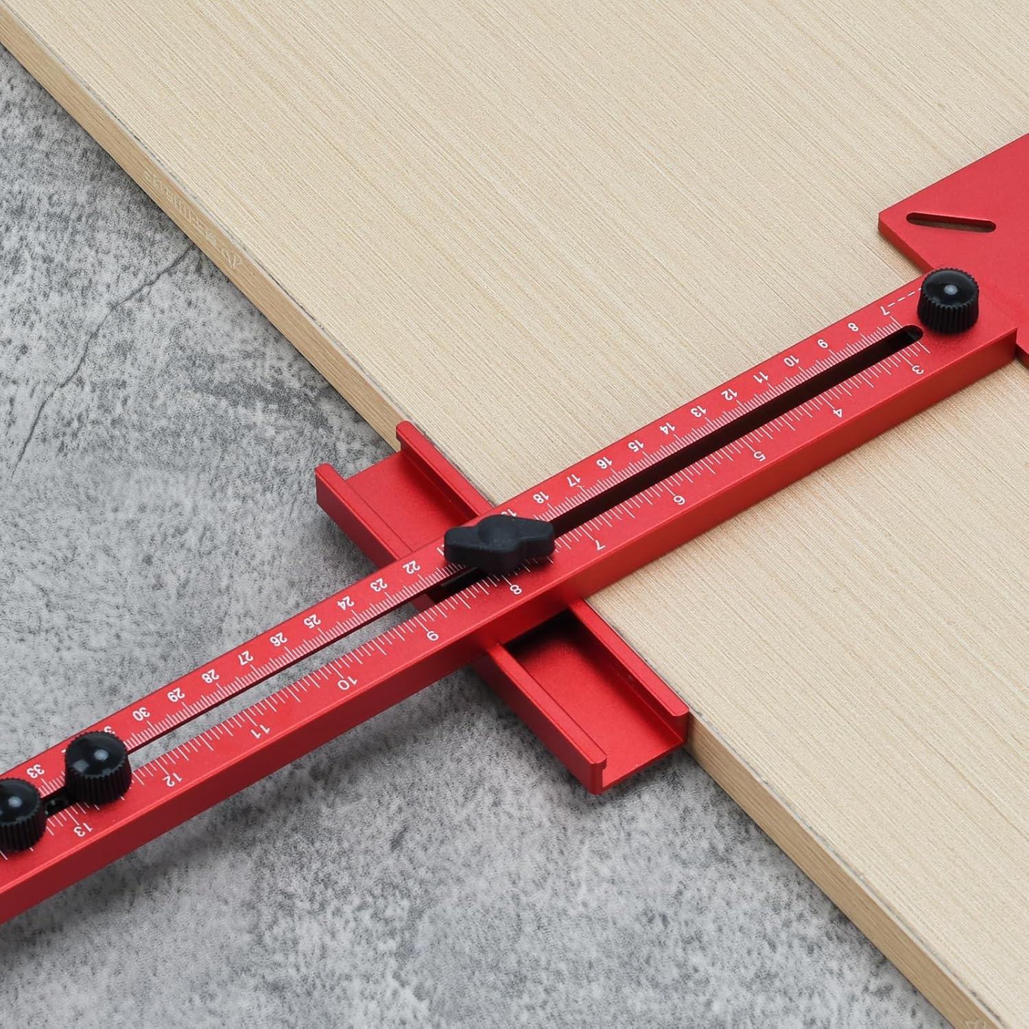 HeavyDuty Wood Router Circle Cutting Guide 15.7″ Dual Scale Inch CM Slotting Jig