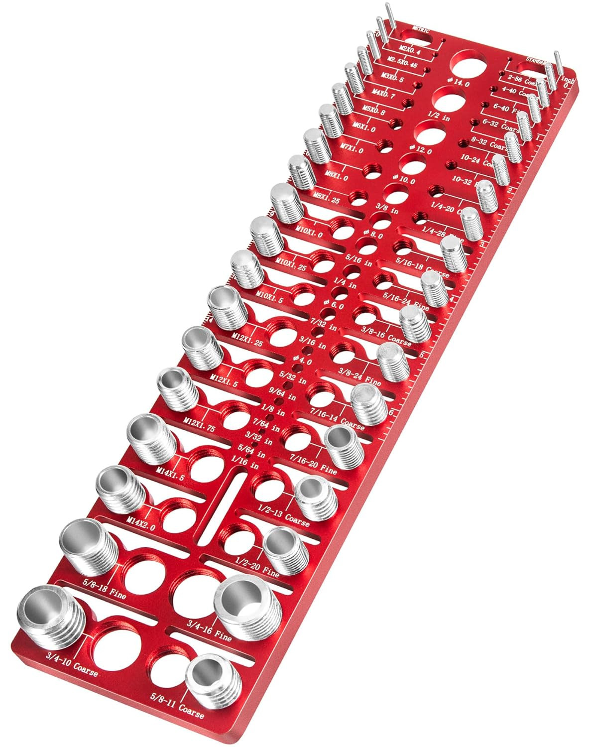 57 Nut and Bolt Thread Checker 17 Metric & 19 Drill Gauges Thread