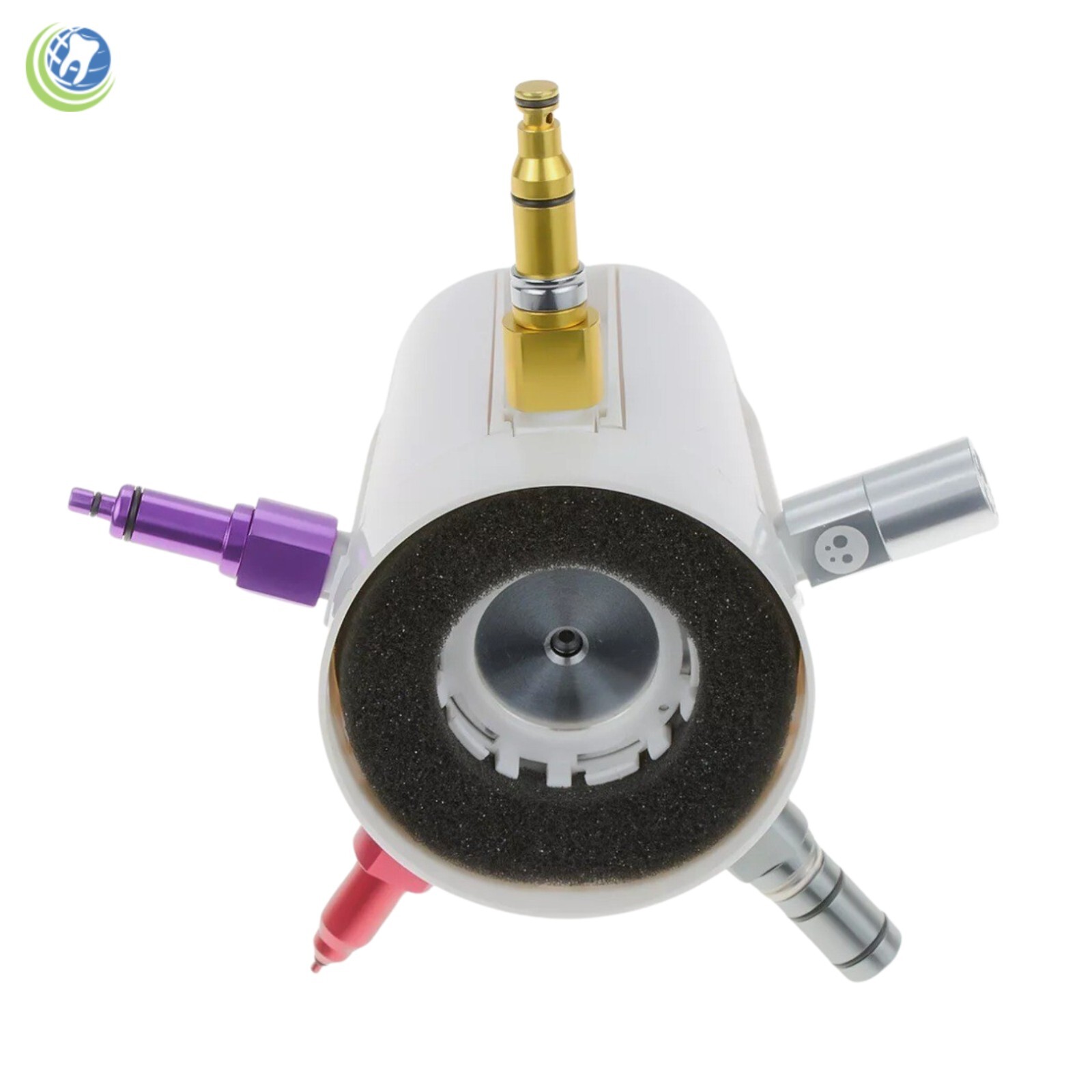 Dental Handpiece Lubricating System Adapter & Cleaning Oil Kit 5 Nozzle Types