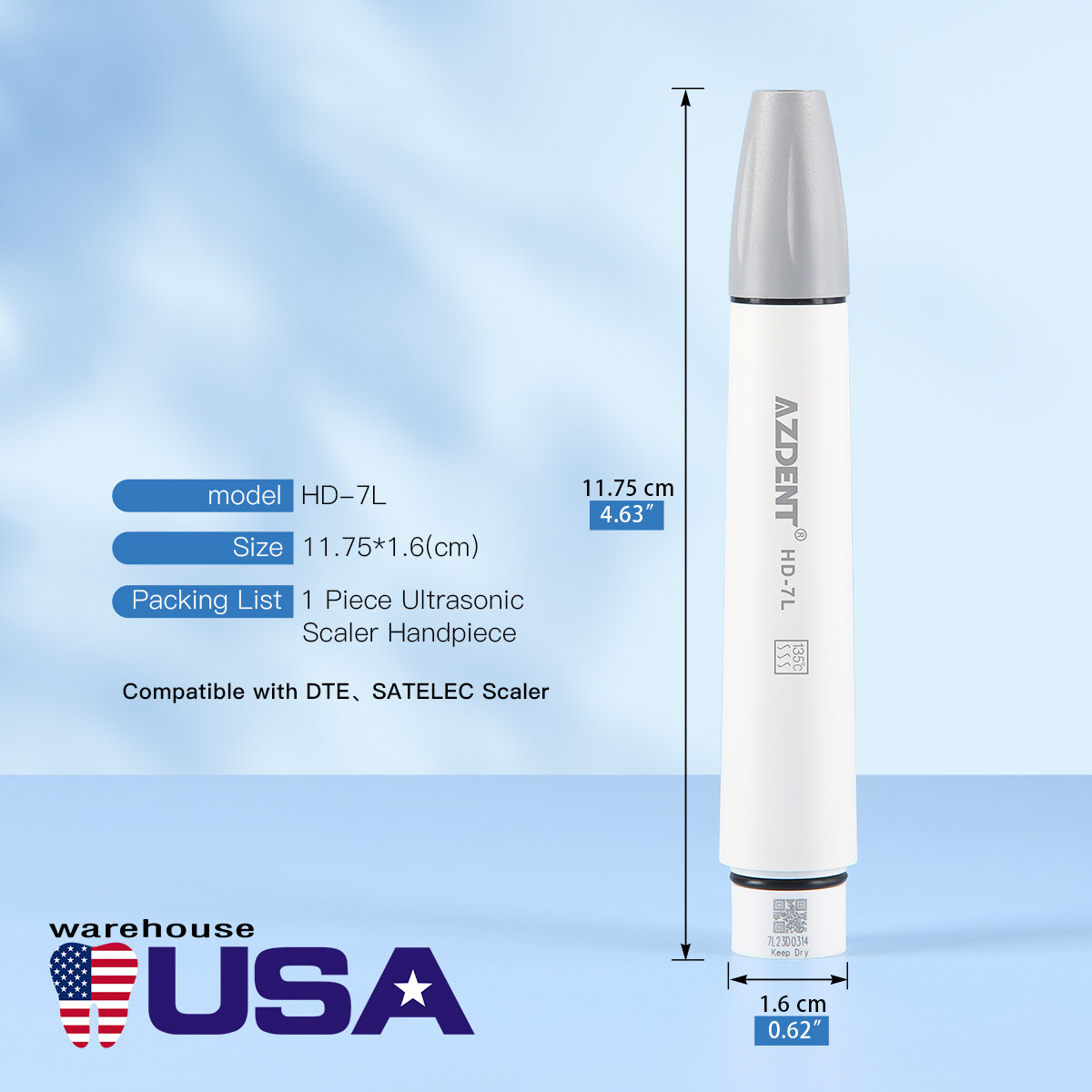 Dental Ultrasonic Piezo Scaler Handpiece LED Fit For NSK/EMS/SATELEC USA