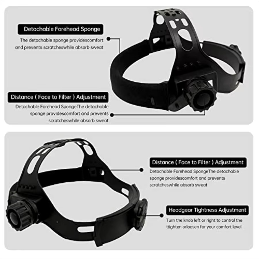 True Color Solar Auto Darkening Welding Helmet Arc Tig Mig Grinding Hood