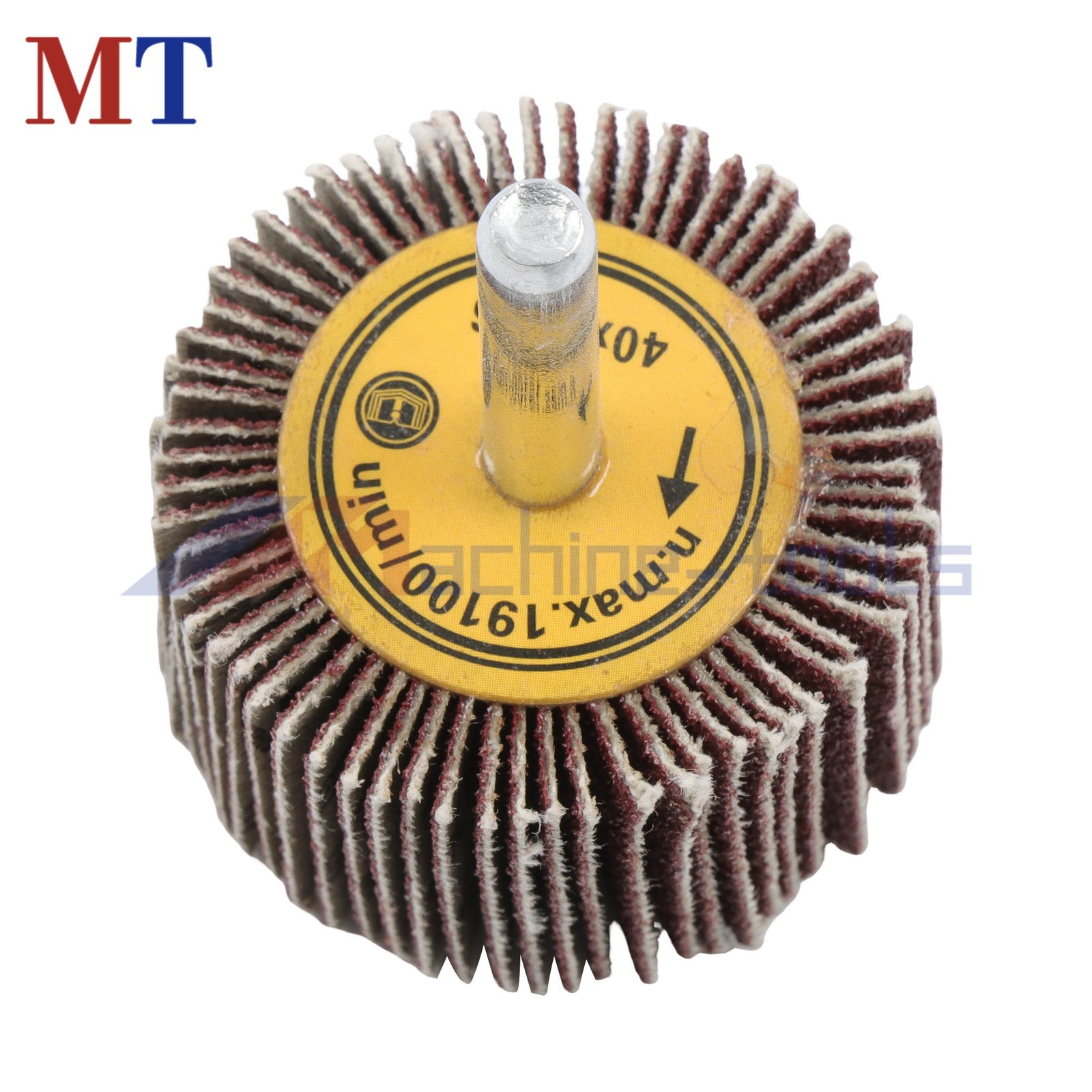 5 Pack Shank Mounted Flap Wheels 120 Grit Aluminum Oxide 1-1/2″x1″x 1/4″