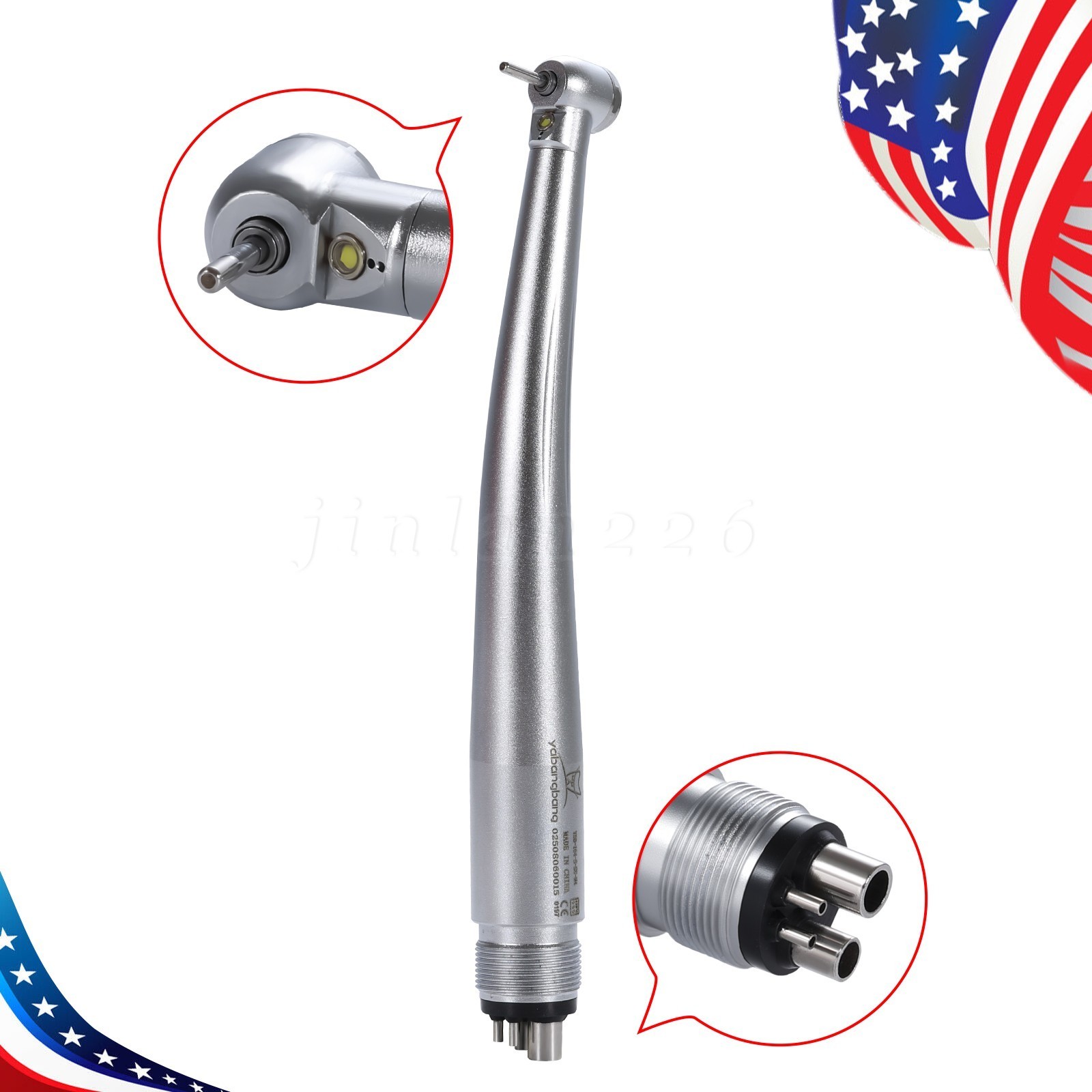 KAVO Style Dental Slow Low Speed Air Motor Handpiece Inner Water Spray 4Hole US