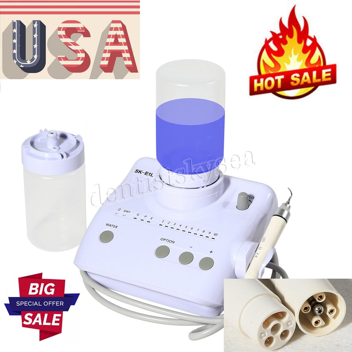 Dental LED Ultrasonic Piezo Scaler w/ auto water supply Fit EMS Woodpecker USA