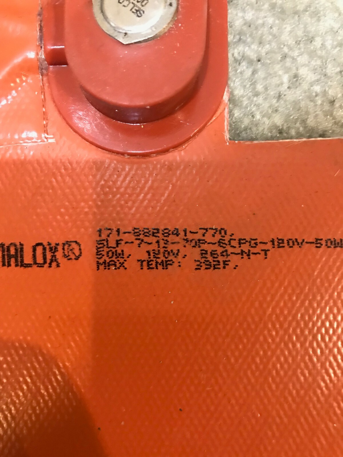 50 Watt Battery Heater Cummins Onan | P/N: A047T975 Chromoalox Silicon Pad