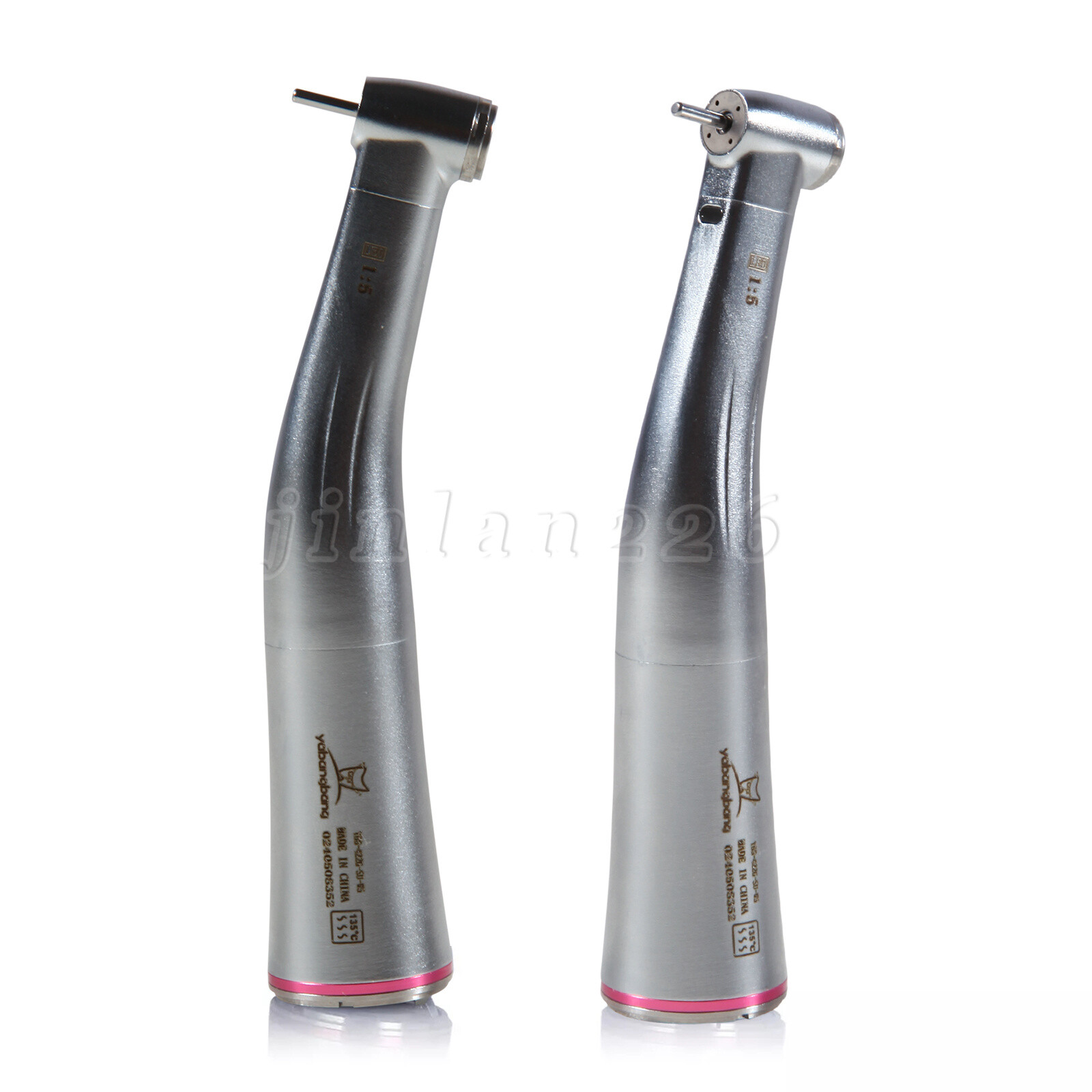 Dental LED 1:5 increasing fiber optic Handpiece Contra Angle slow speed